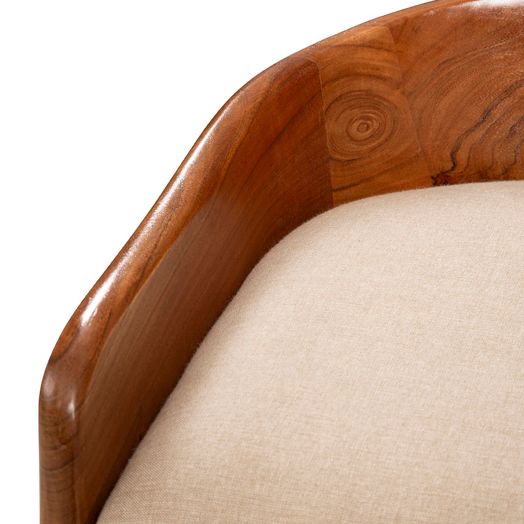 Ravello Teak Upholstered Barstool - Image 8