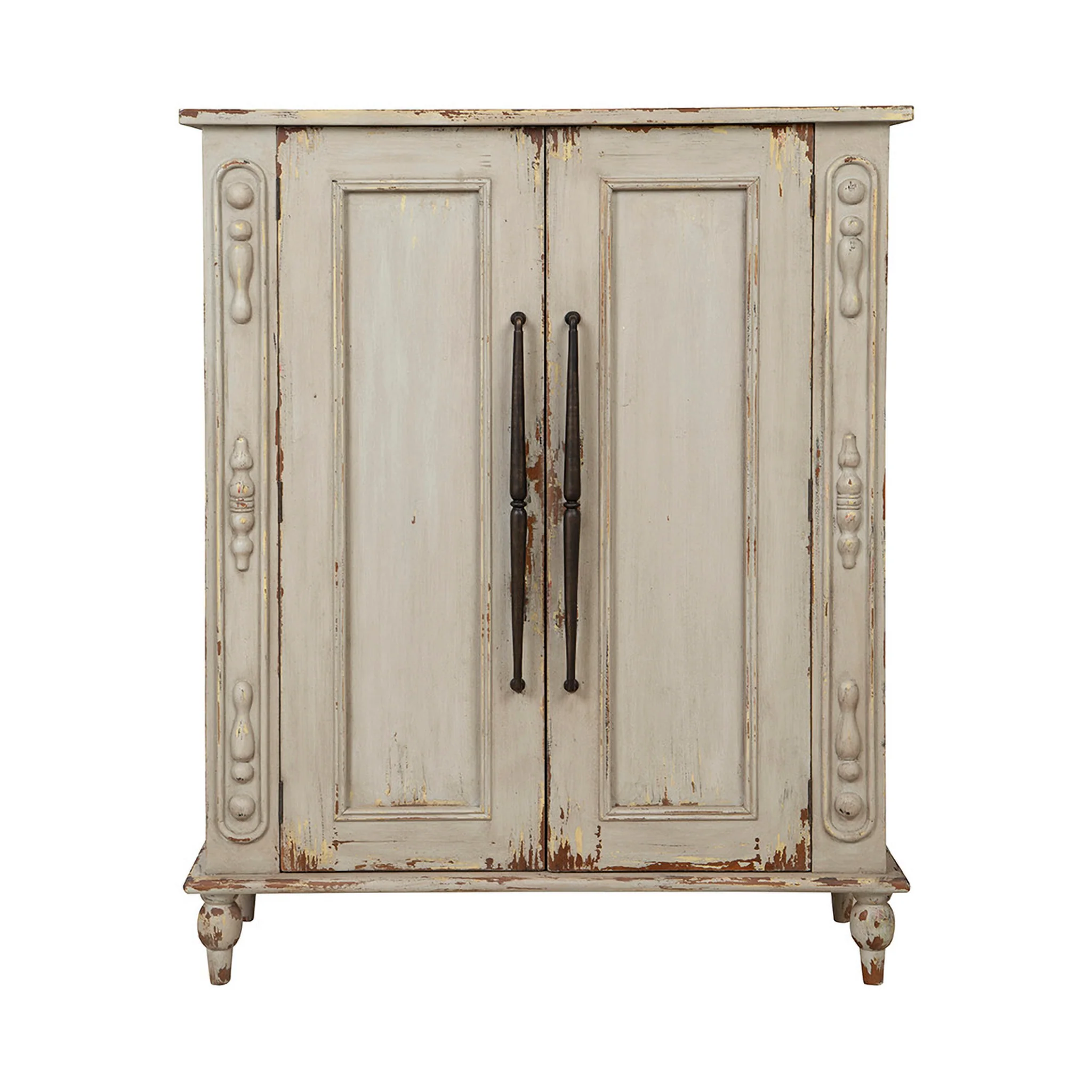 Rhys Distressed Wood Cabinet - Image 4