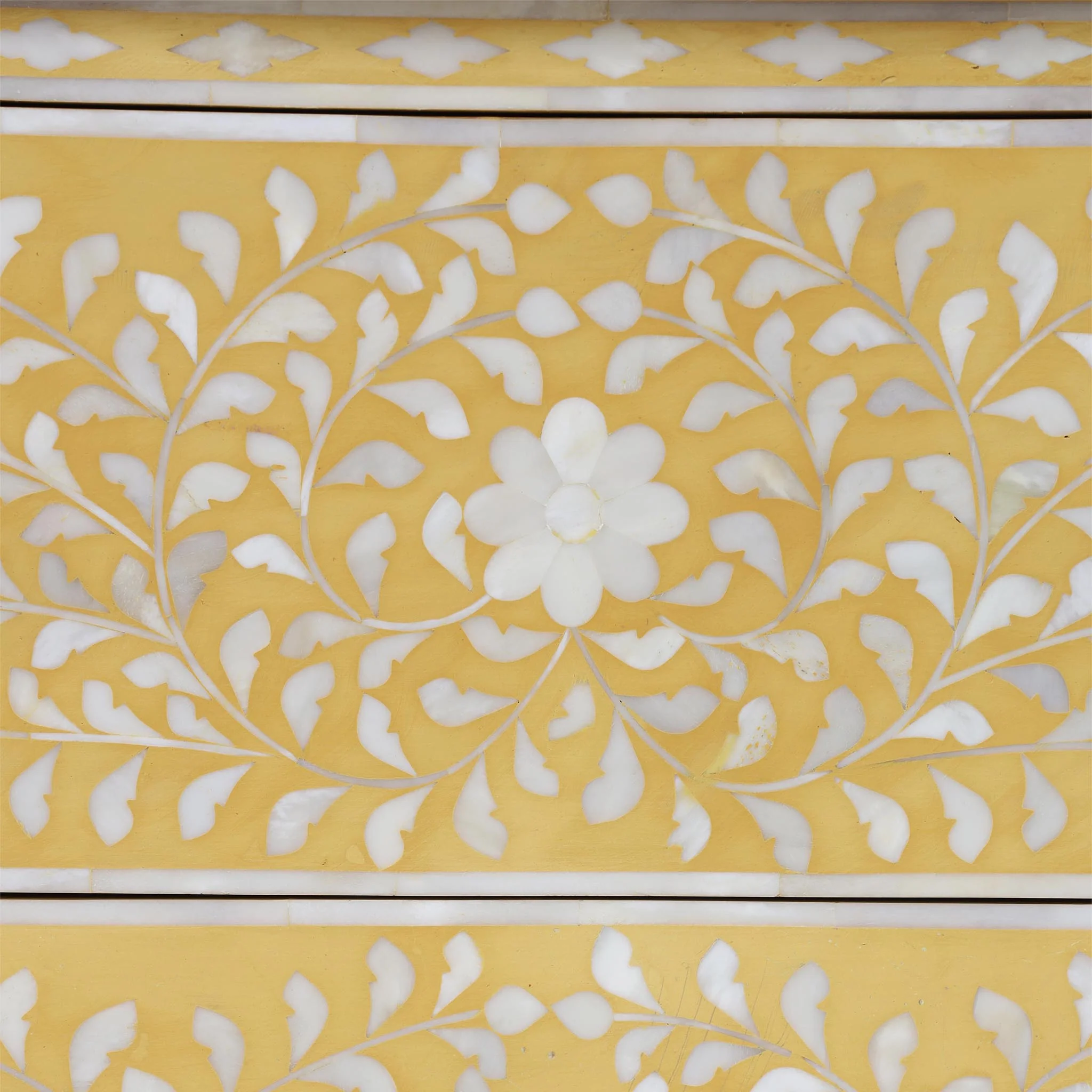 Riad Inlay Nightstand in Gold - Image 3