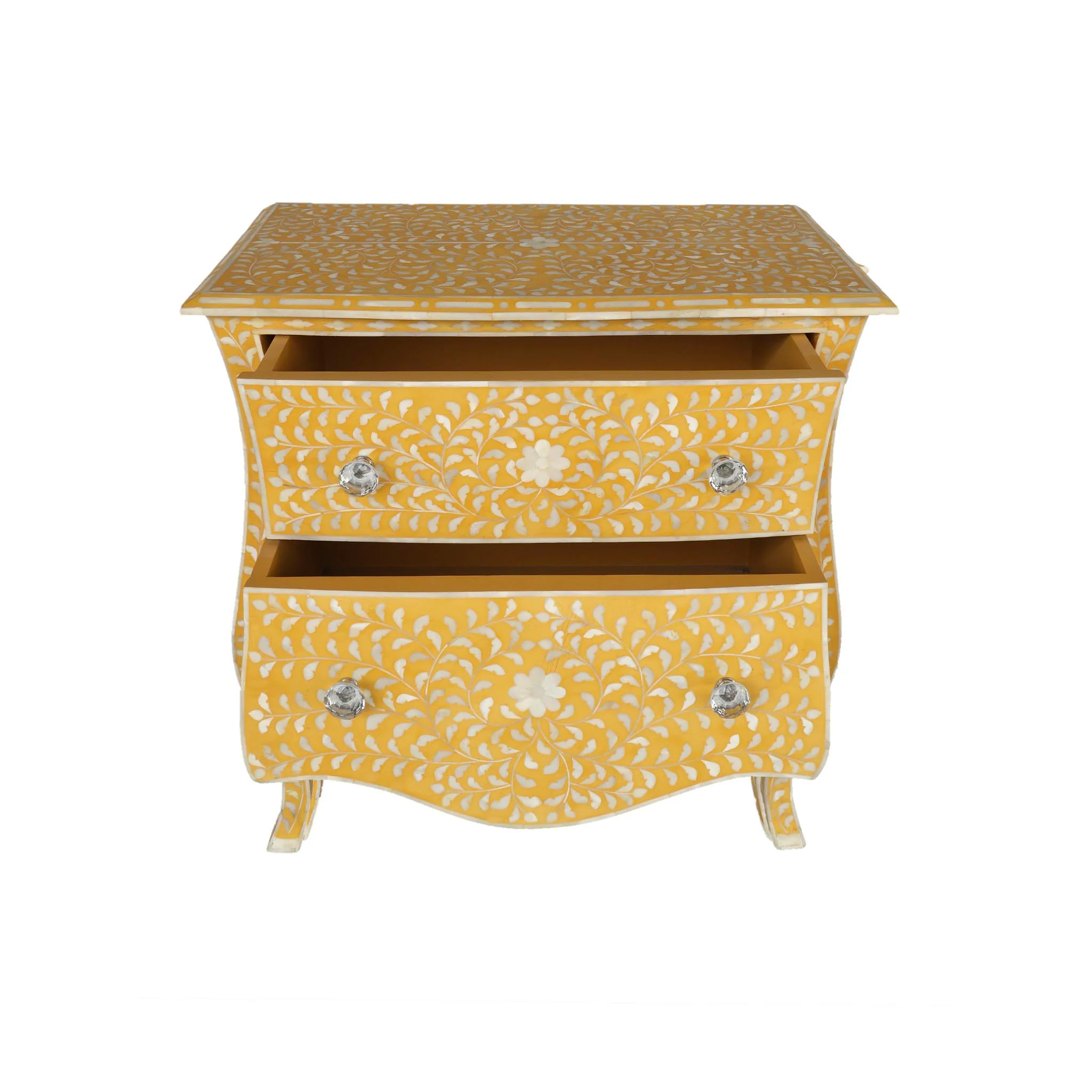Riad Inlay Nightstand in Gold - Image 5