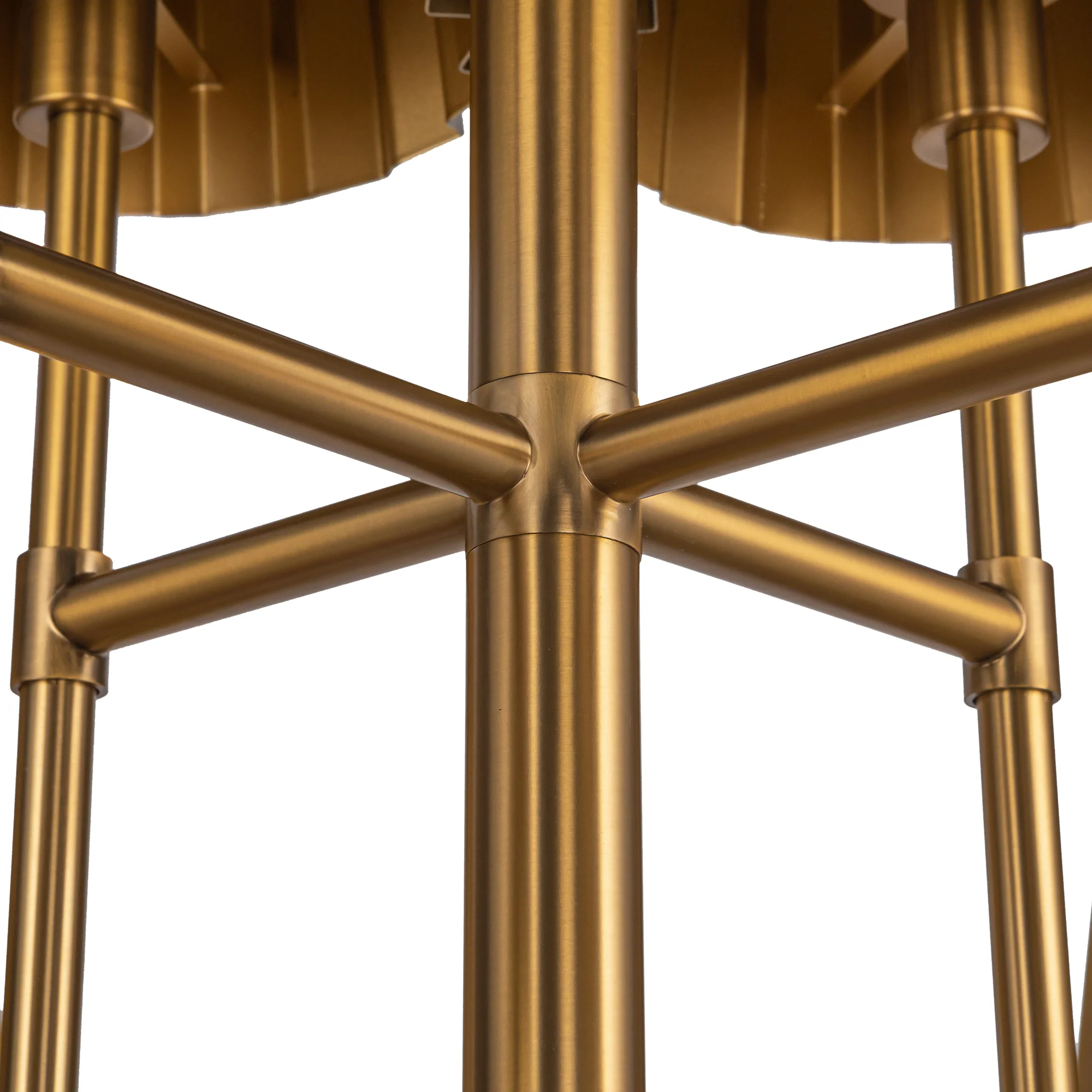 Rive Pleated Metal Chandelier - Image 7