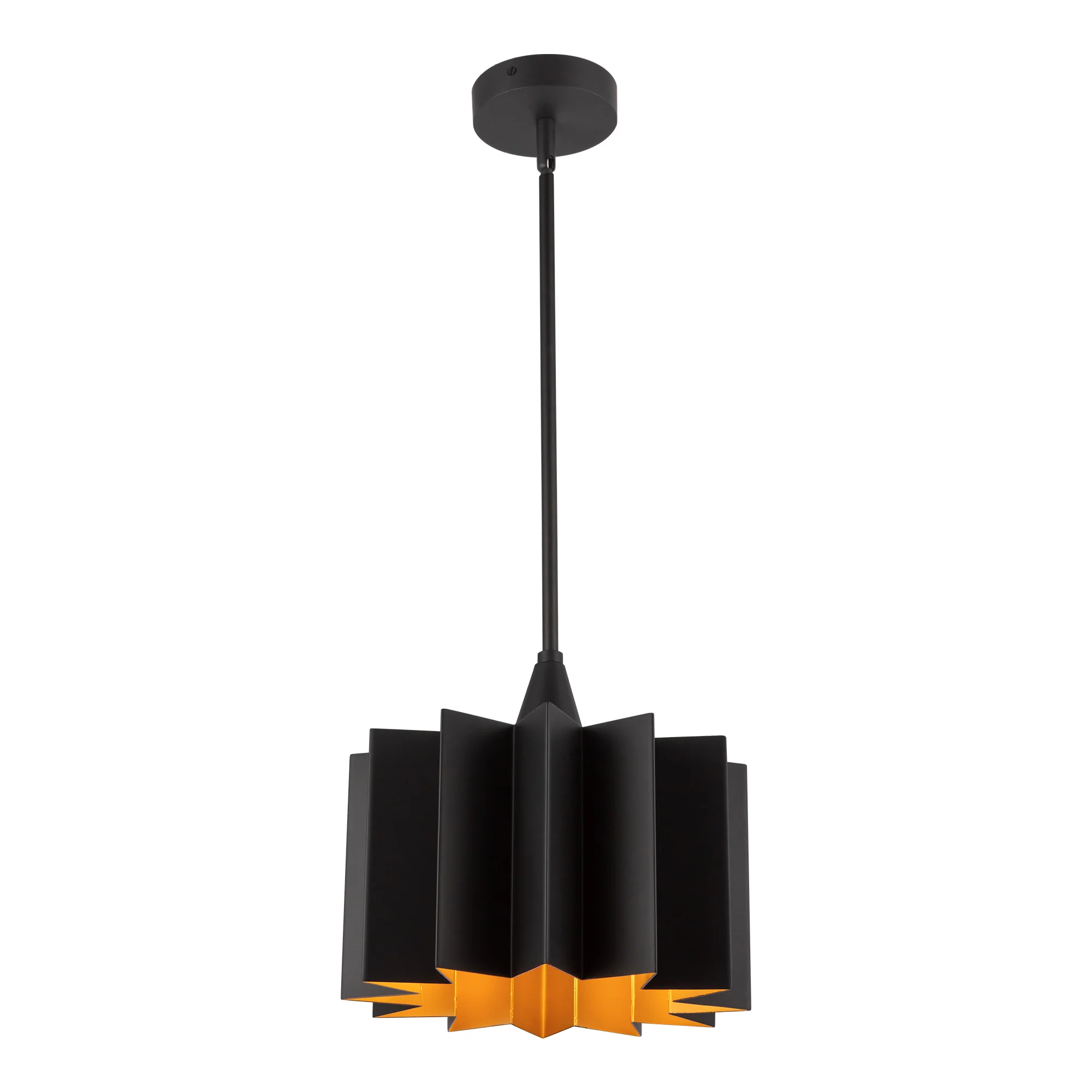 Rive Sculpted Metal Pendant - Image 5