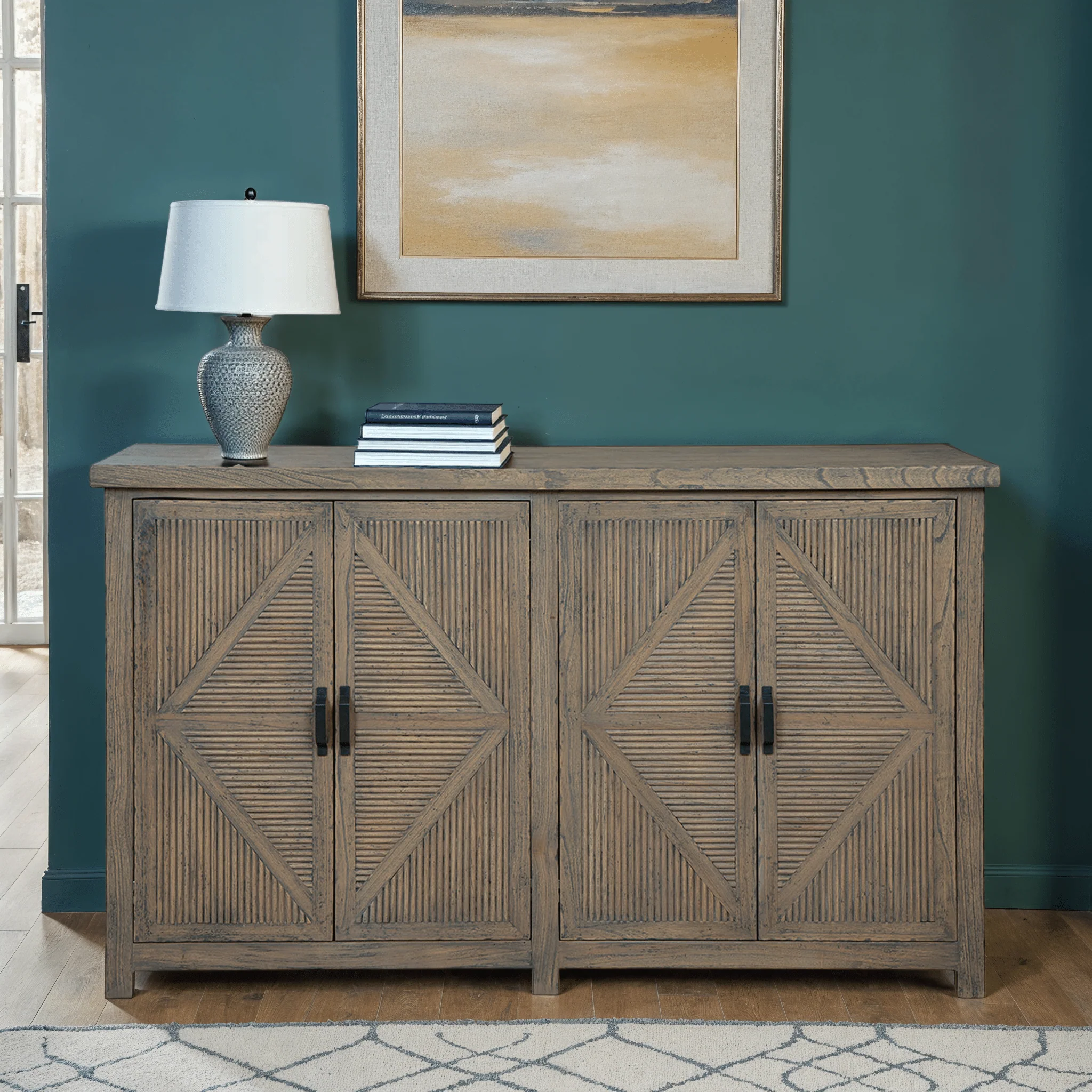 Roarke Carved Wood Sideboard - Image 2