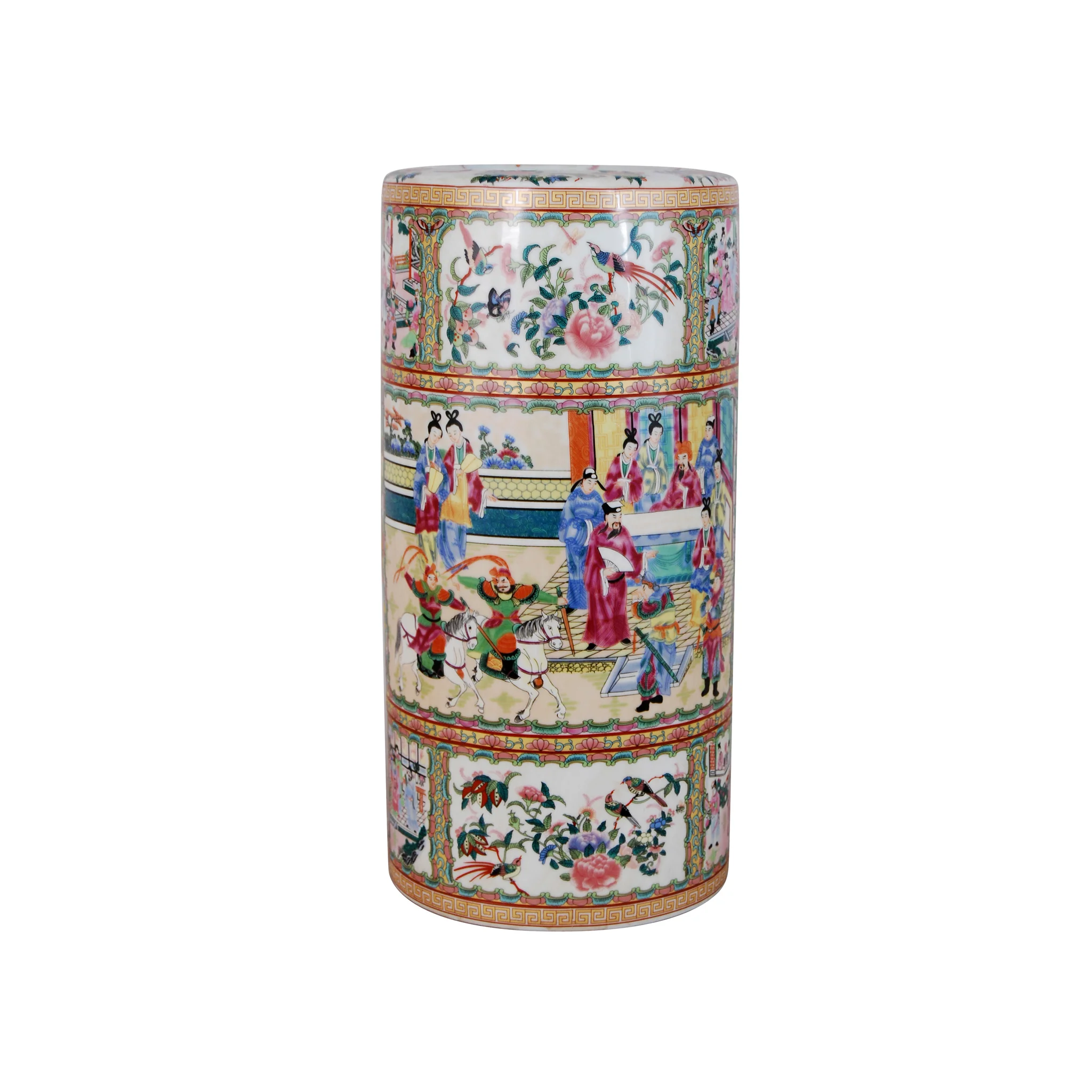 Rose Canton Umbrella Stand