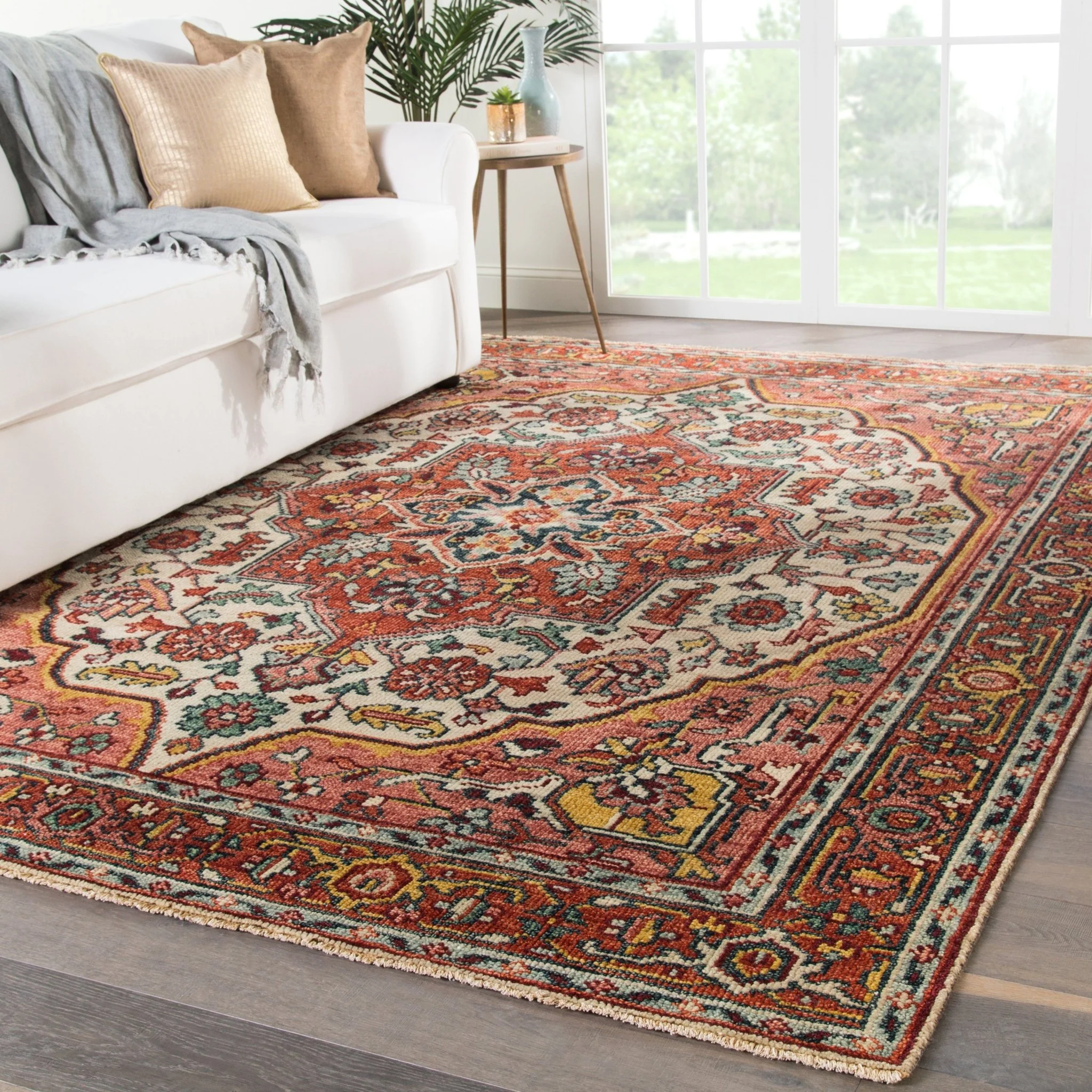 Rosella Medallion Wool Rug - Image 7