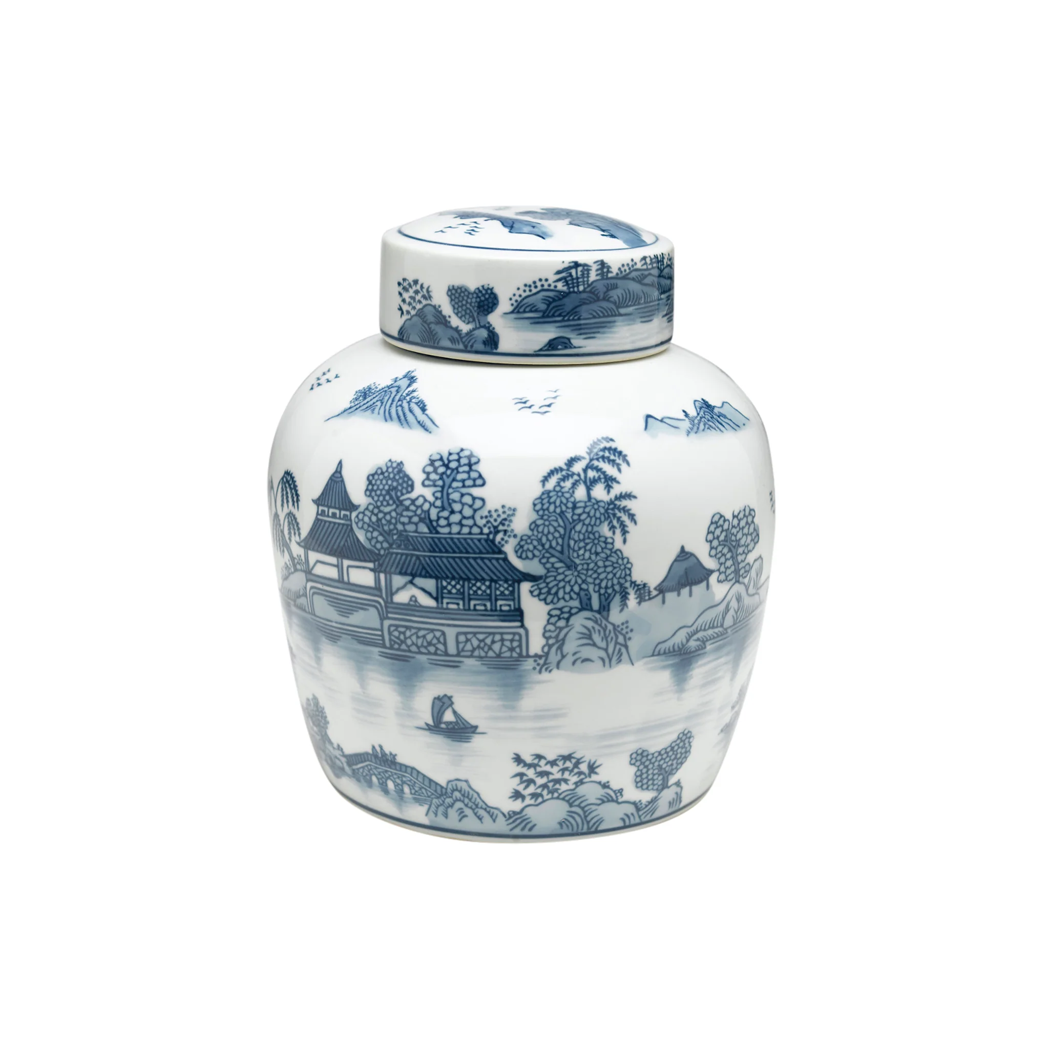 Samarkand Hand Painted Porcelain Jar