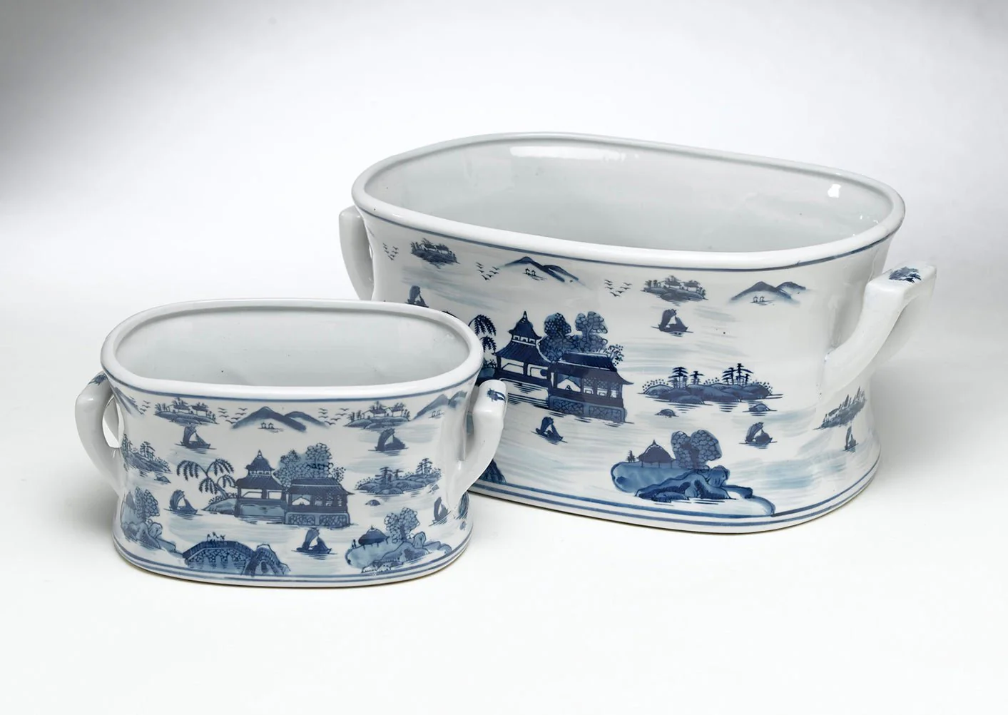 Samarkand Porcelain Planter Set - Image 2