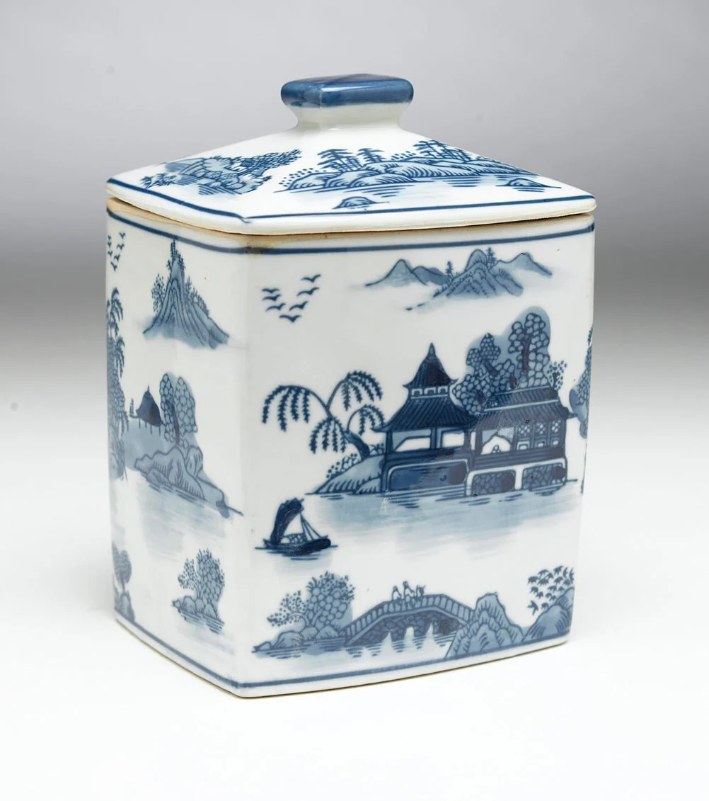 Samarkand Porcelain Willow Canister - Image 2