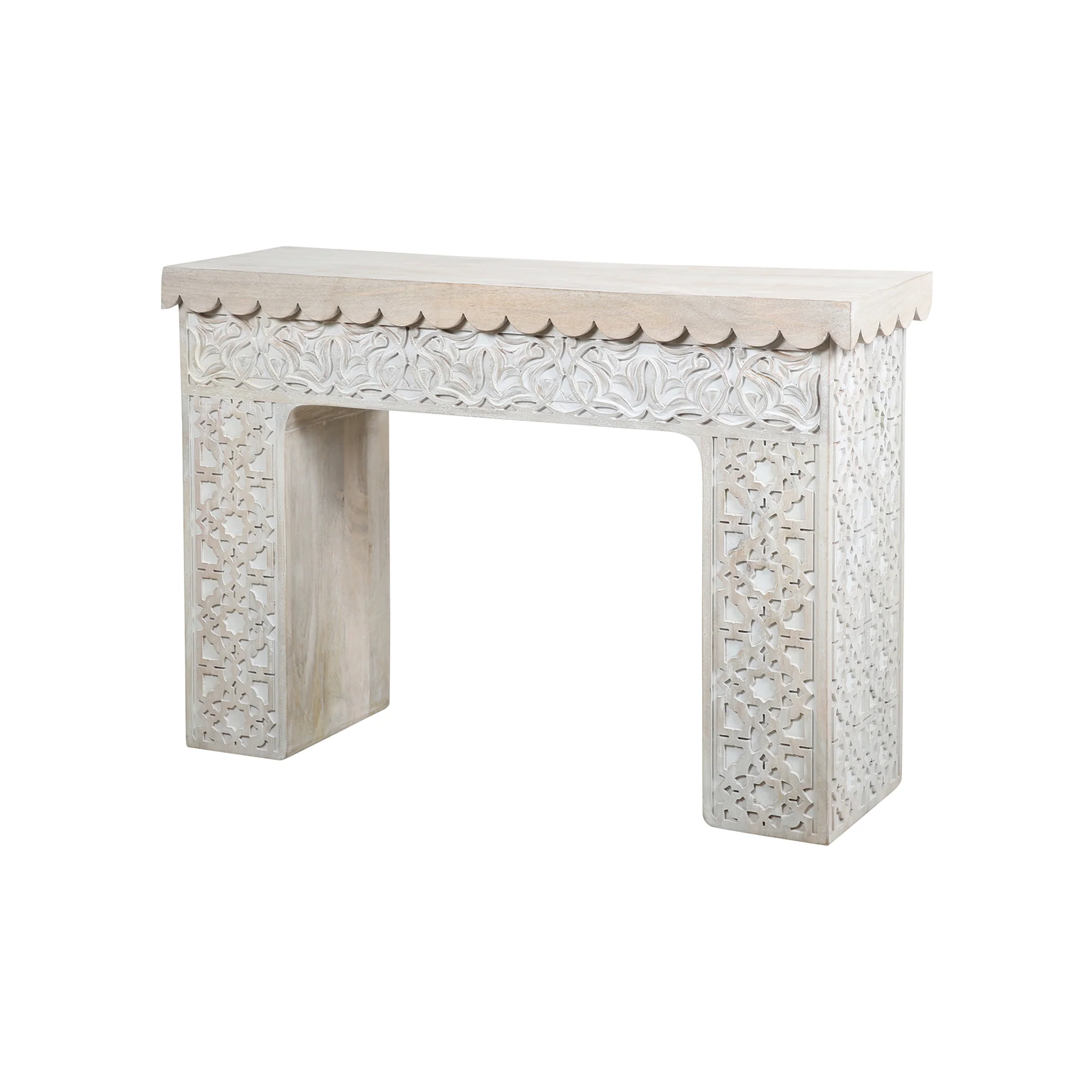 Samirah Carved Wood Console - Image 11