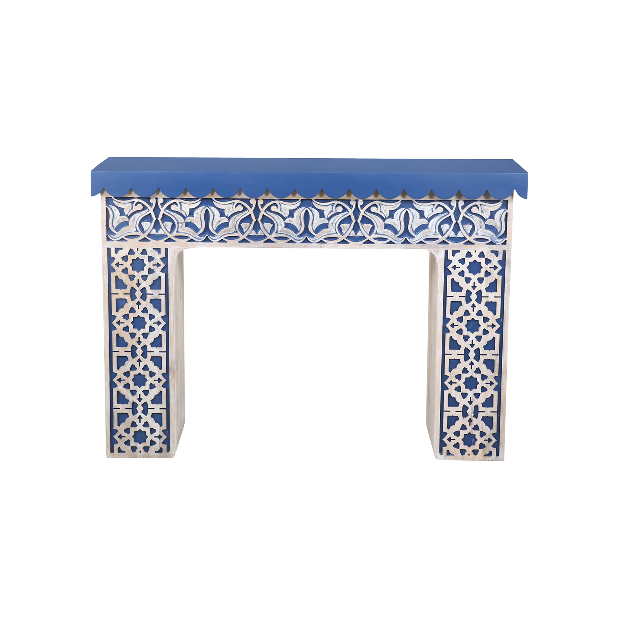 Samirah Carved Wood Console - Image 2