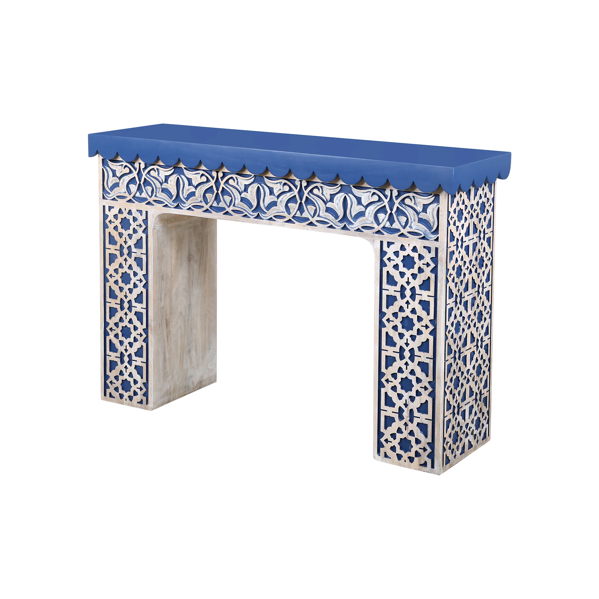 Samirah Carved Wood Console - Image 3