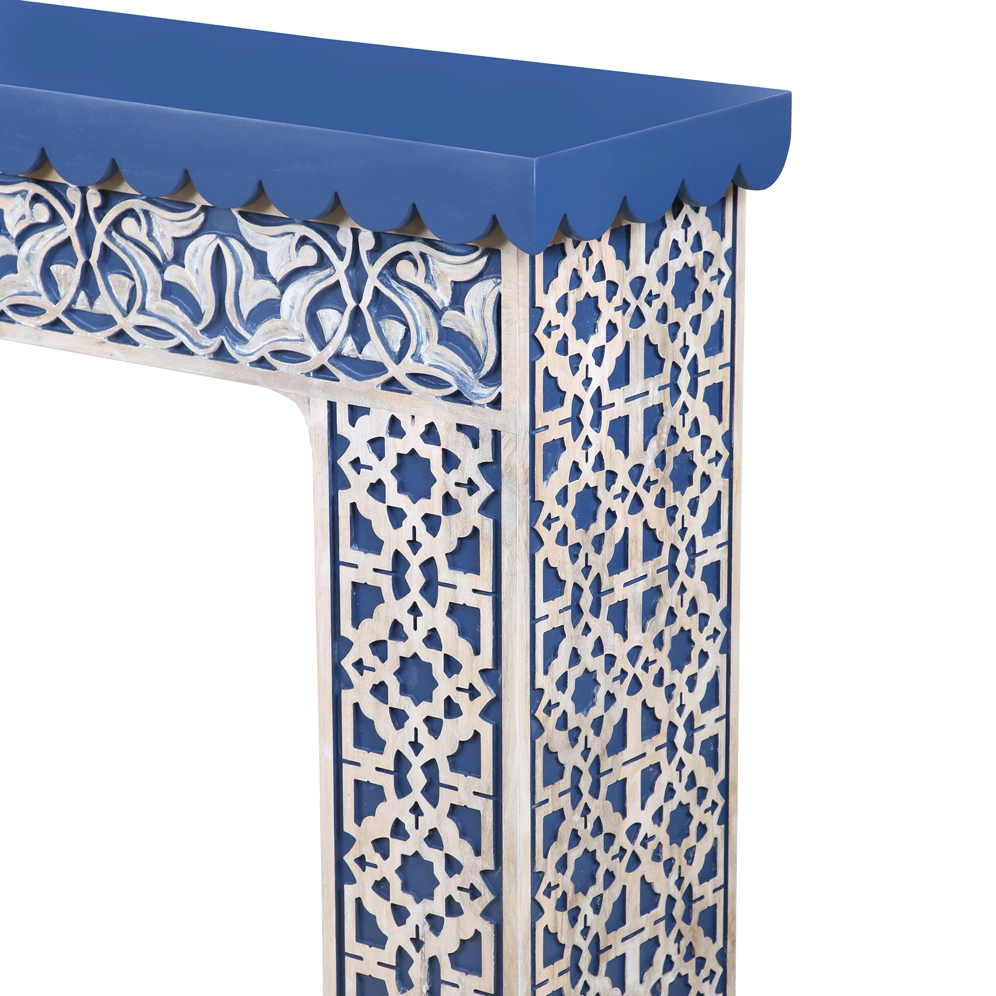 Samirah Carved Wood Console - Image 4