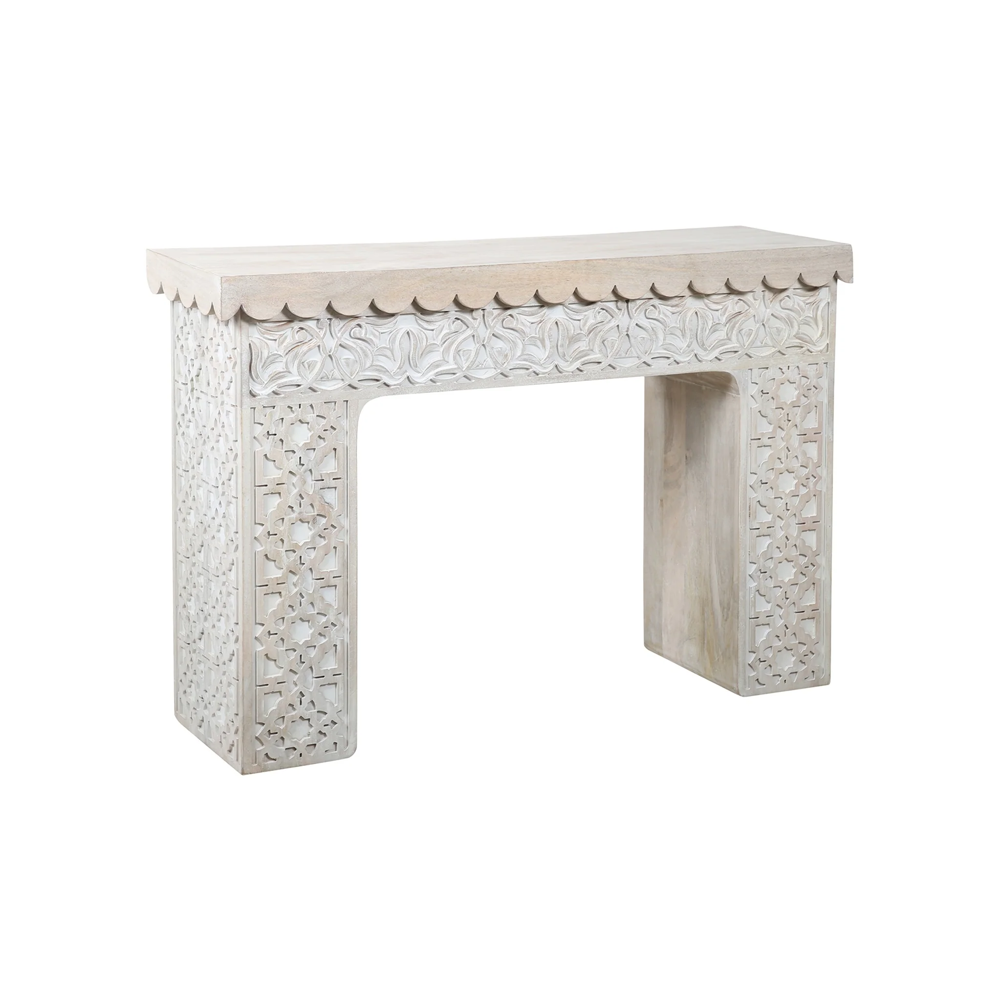 Samirah Carved Wood Console - Image 9