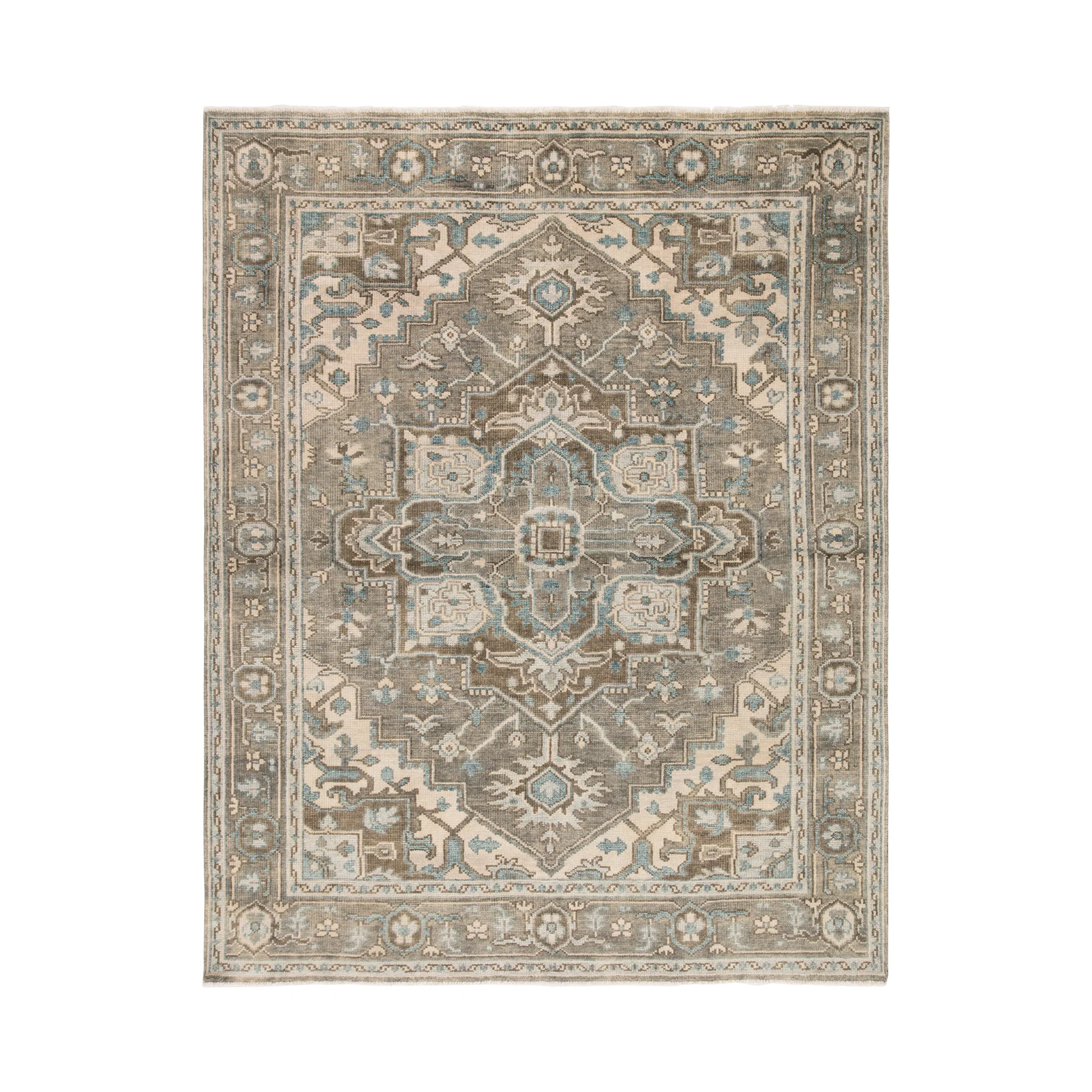 Sanaa Medallion Wool Rug - Image 6