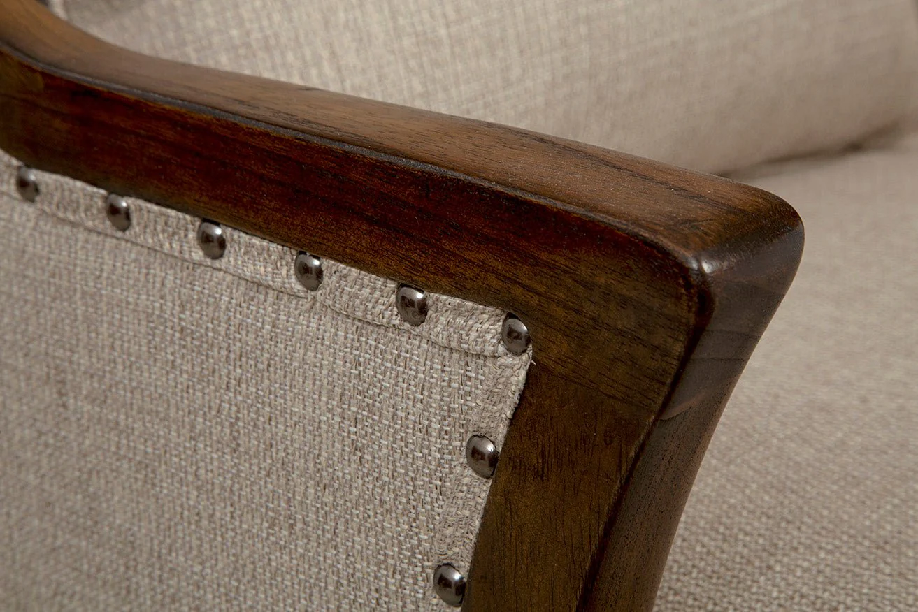 Savanna Hide Wingback Chair - Image 6