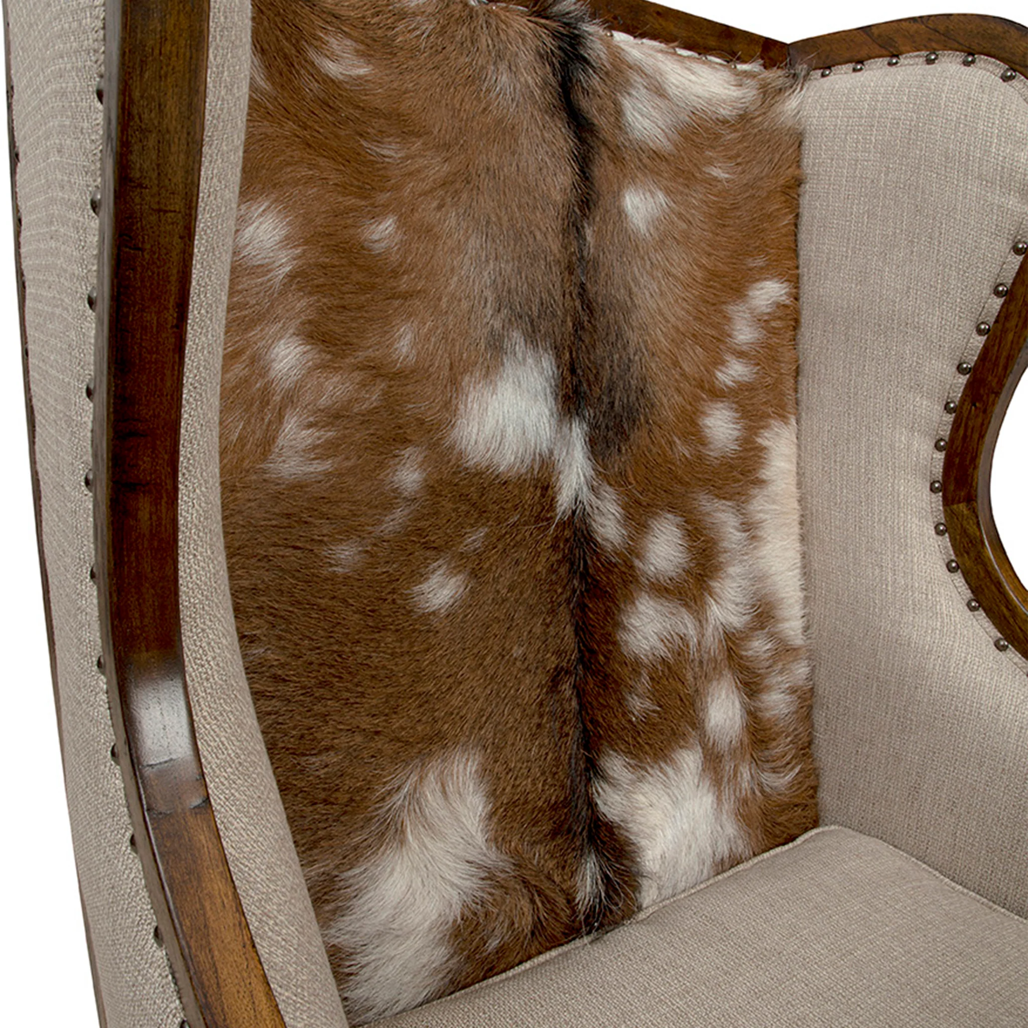 Savanna Hide Wingback Chair - Image 7