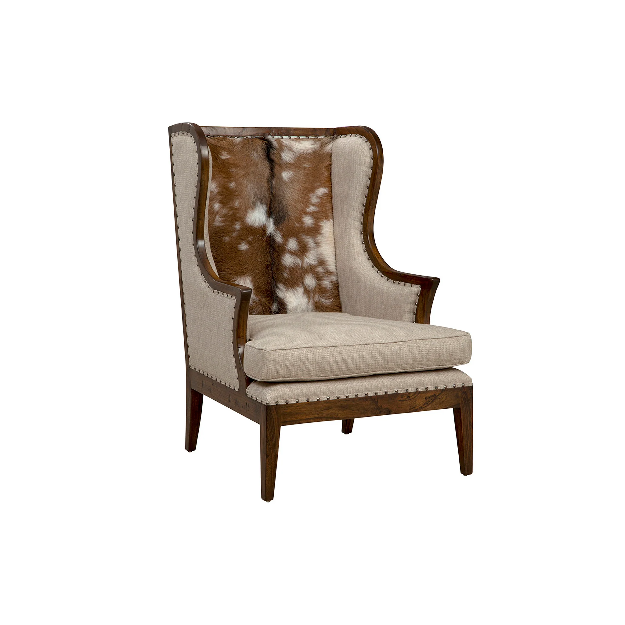 Savanna Hide Wingback Chair - Image 8