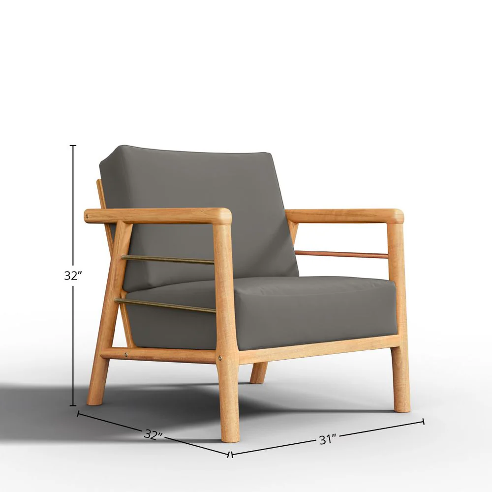 Saviero Teak Lounge Chair - Image 14