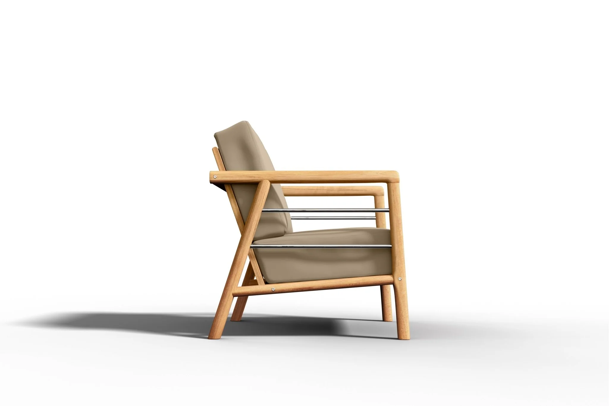 Saviero Teak Lounge Chair - Image 4