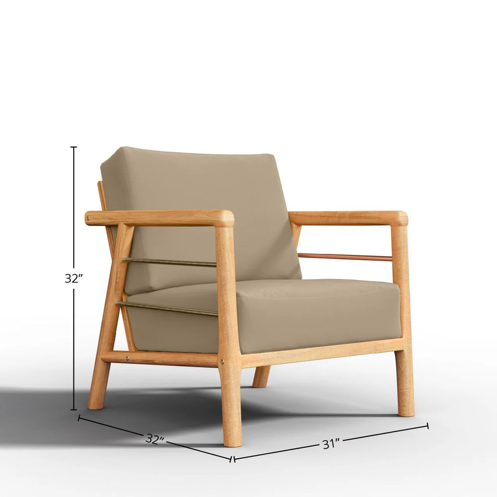 Saviero Teak Lounge Chair - Image 7