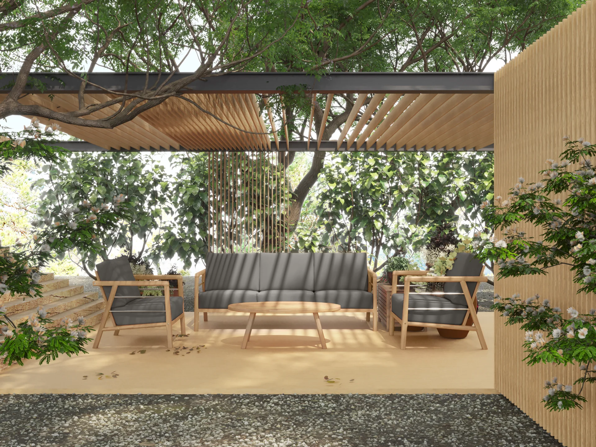 Saviero Teak Lounge Chair - Image 9