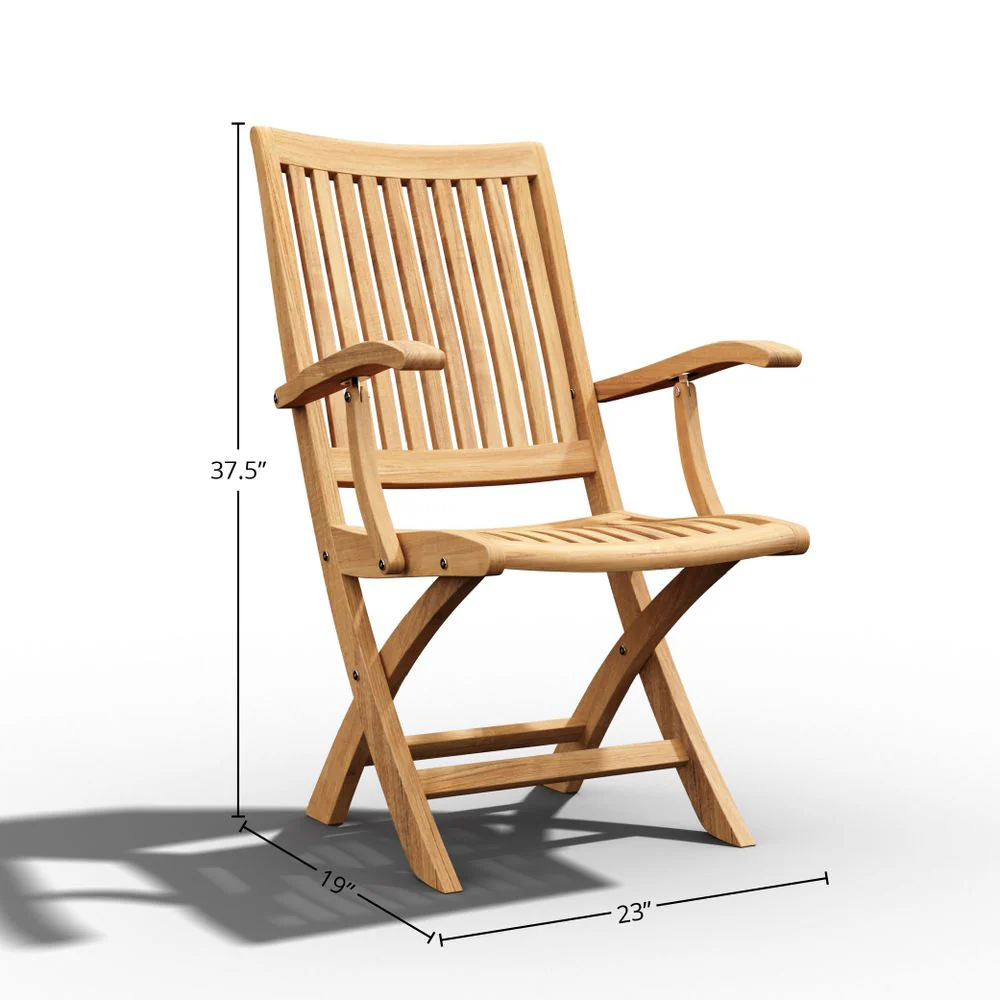 Savona Teak Bistro Set - Image 5