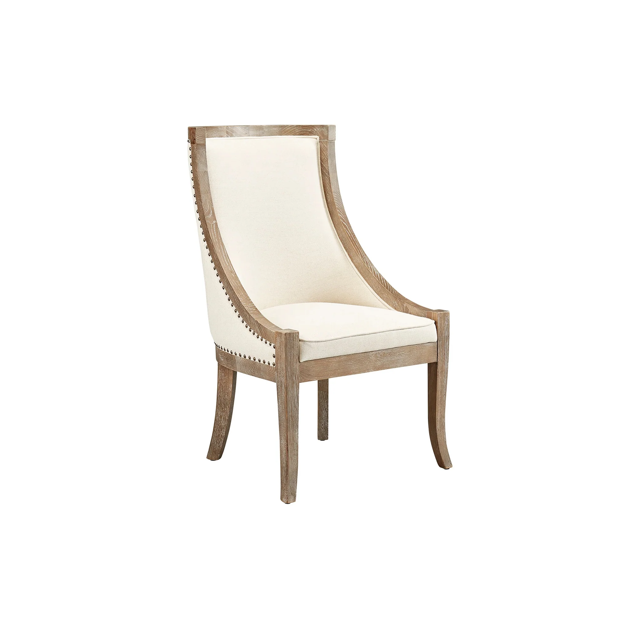 Scoop Back Chair - Linen - Image 2