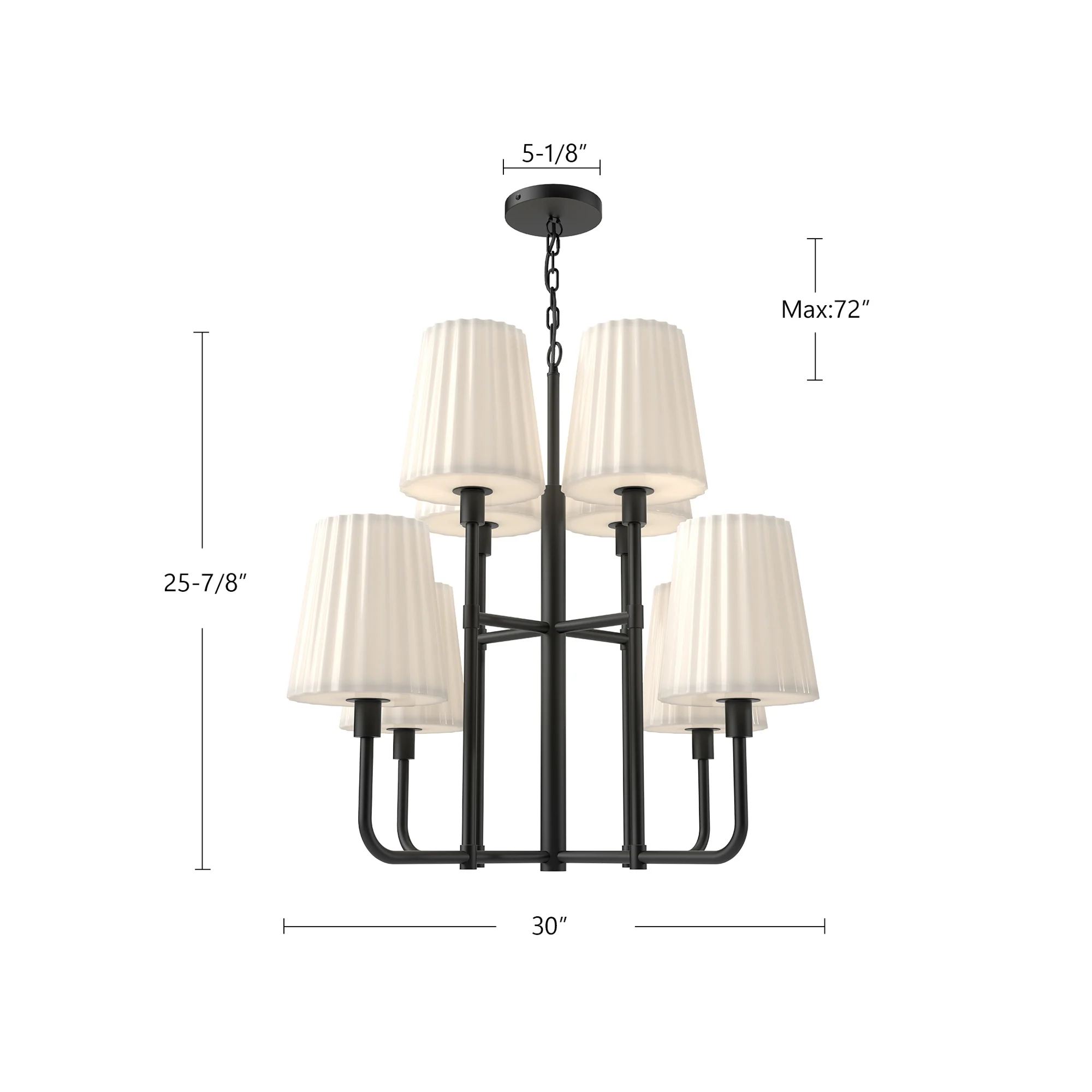 Selmont Opal 8 Light Chandelier - Image 7