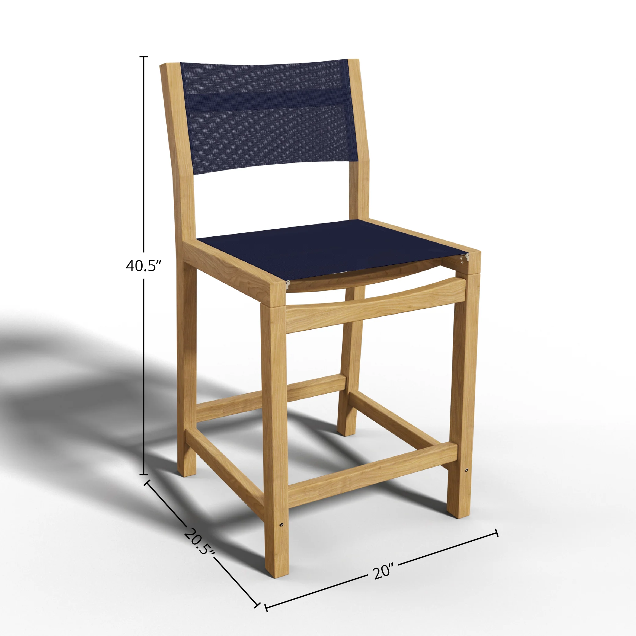 Seravon Teak Counter Stool - Image 12