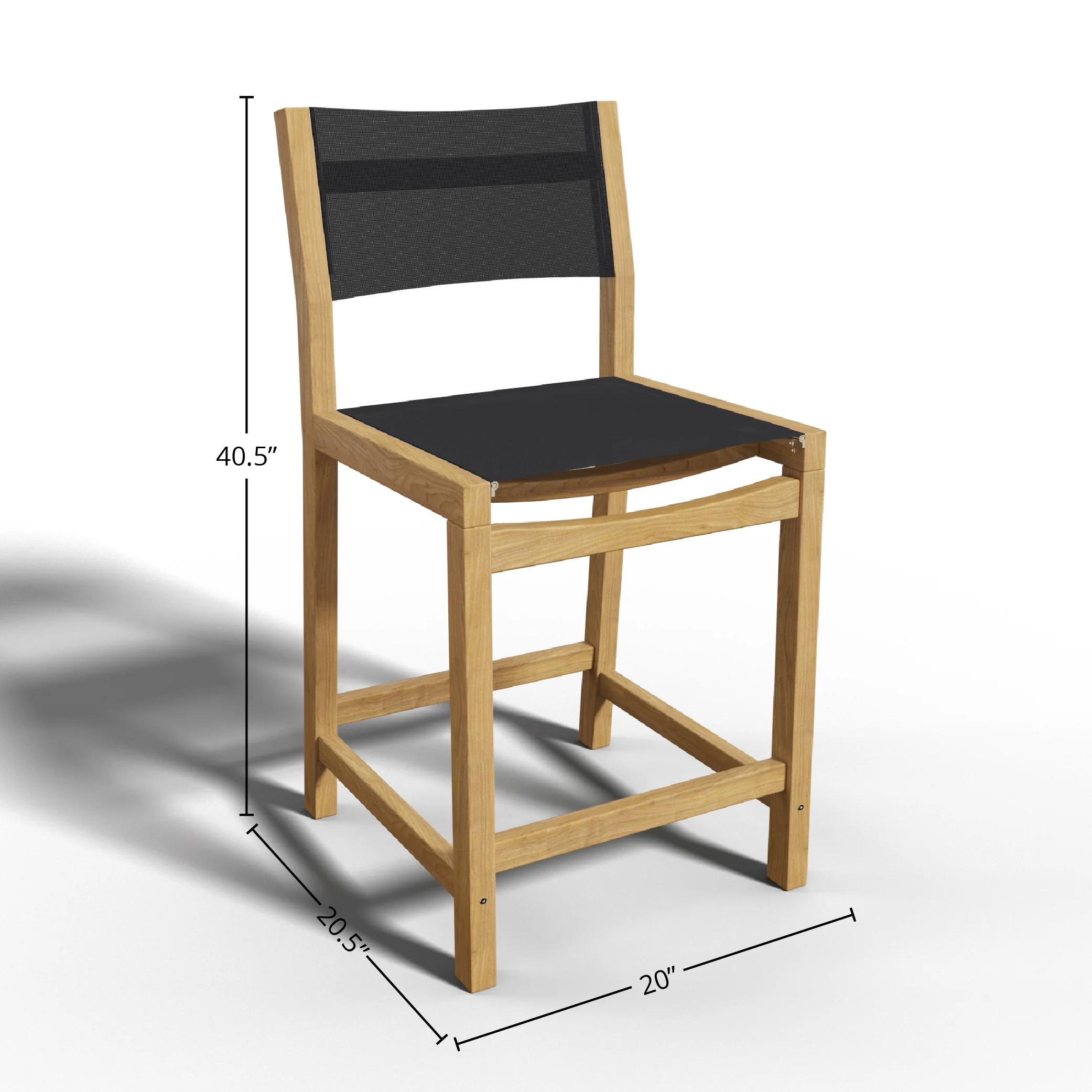 Seravon Teak Counter Stool - Image 6
