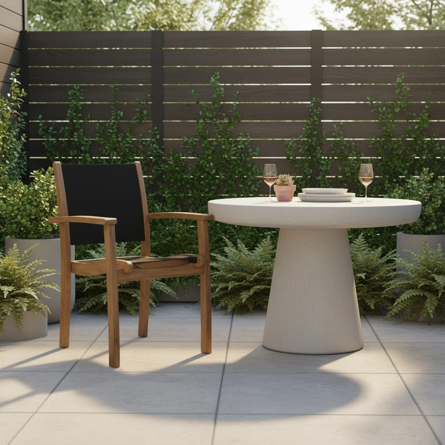 Seridano Teak Stacking Chair - Set of 4