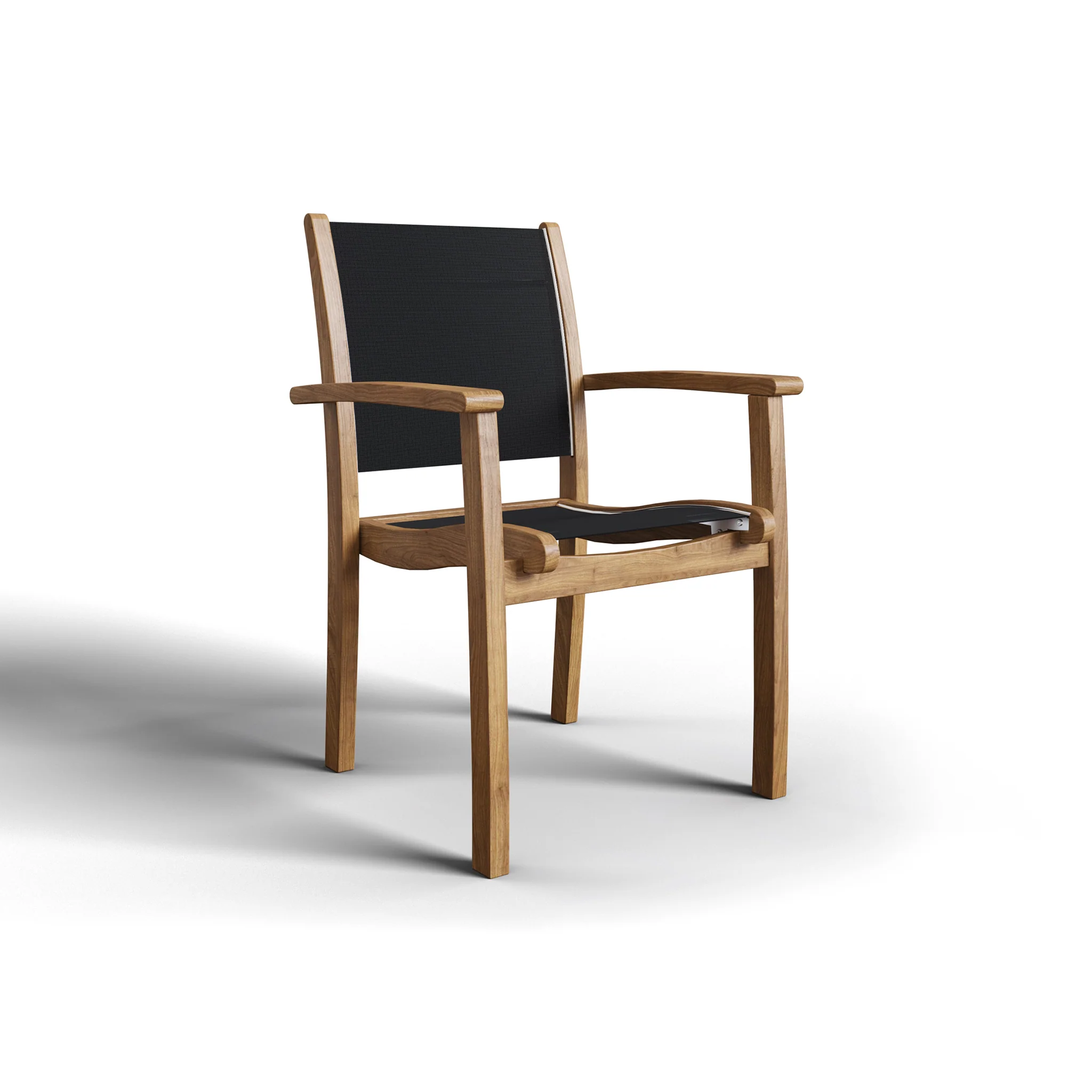 Seridano Teak Stacking Chair - Set of 4 - Image 2