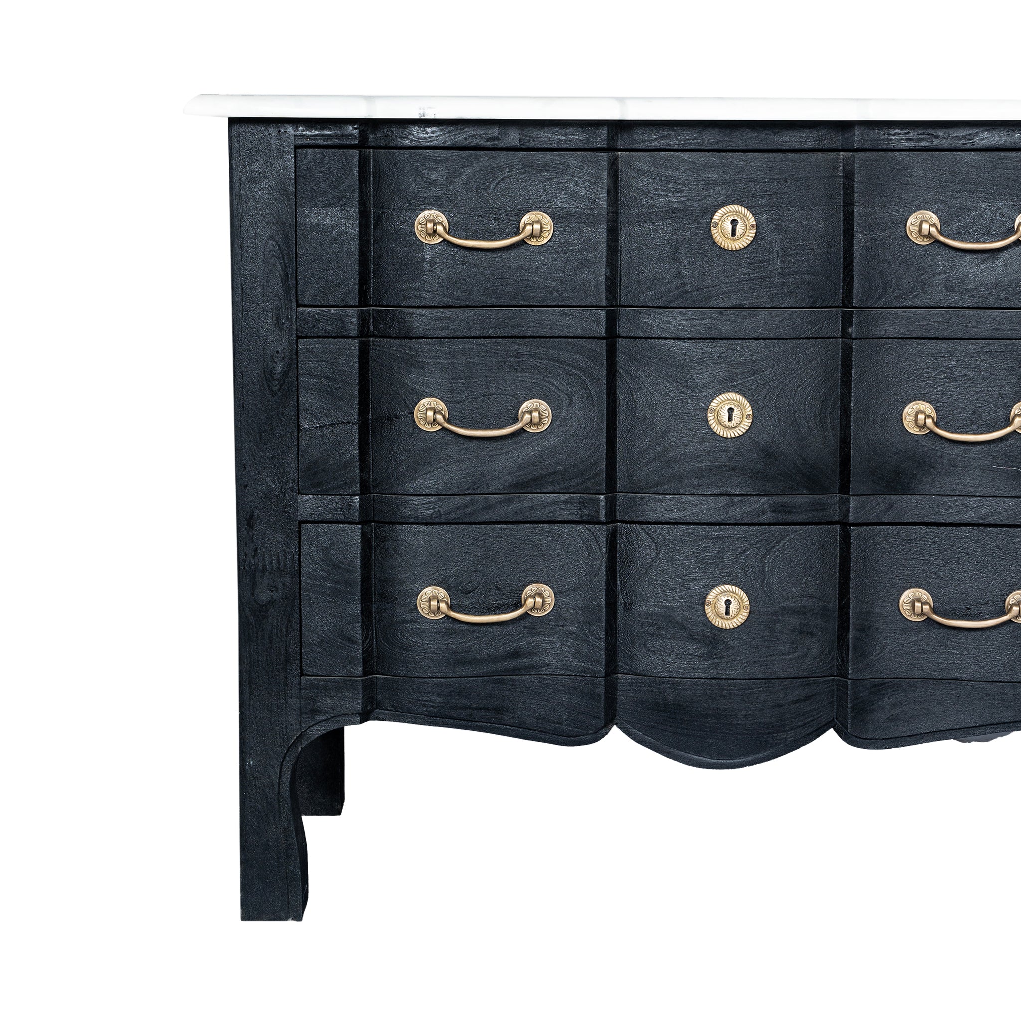 Serpentine 6 Drawer Dresser - Image 3