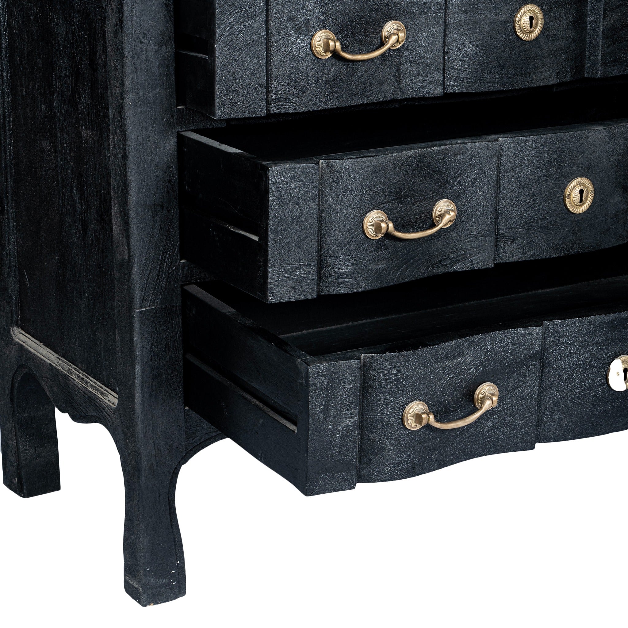 Serpentine 6 Drawer Dresser - Image 6