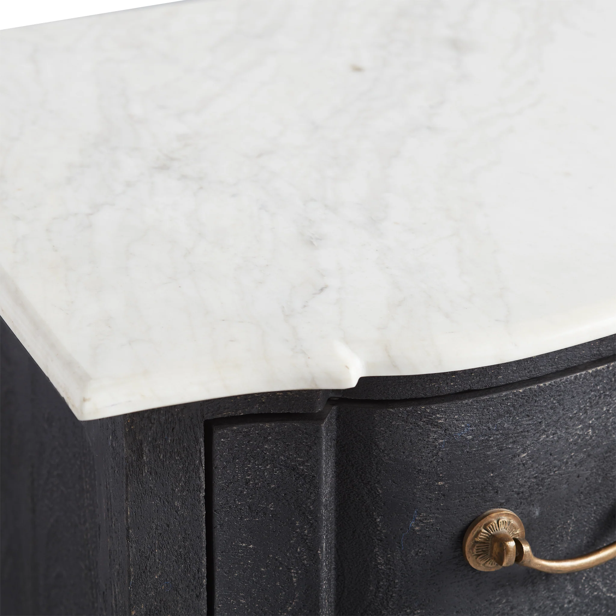 Serpentine Chest With Marble Top - Image 5