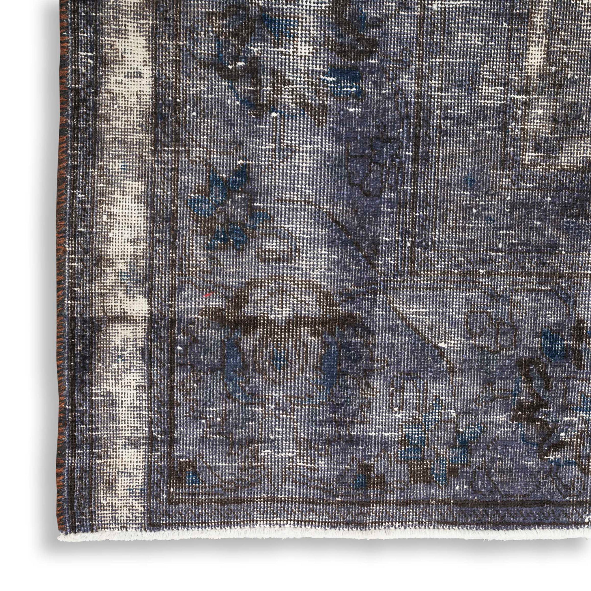 Shahpuri Distressed Floral Rug - Image 3