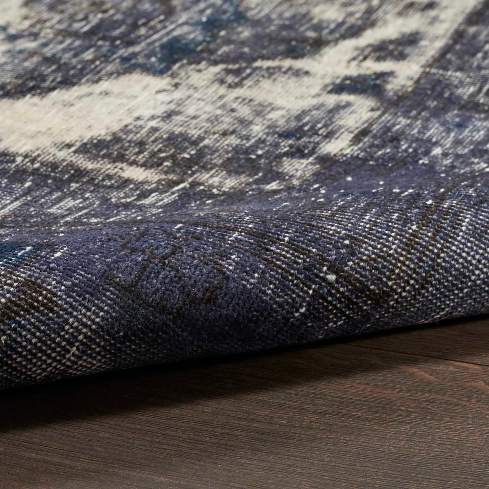 Shahpuri Distressed Floral Rug - Image 4