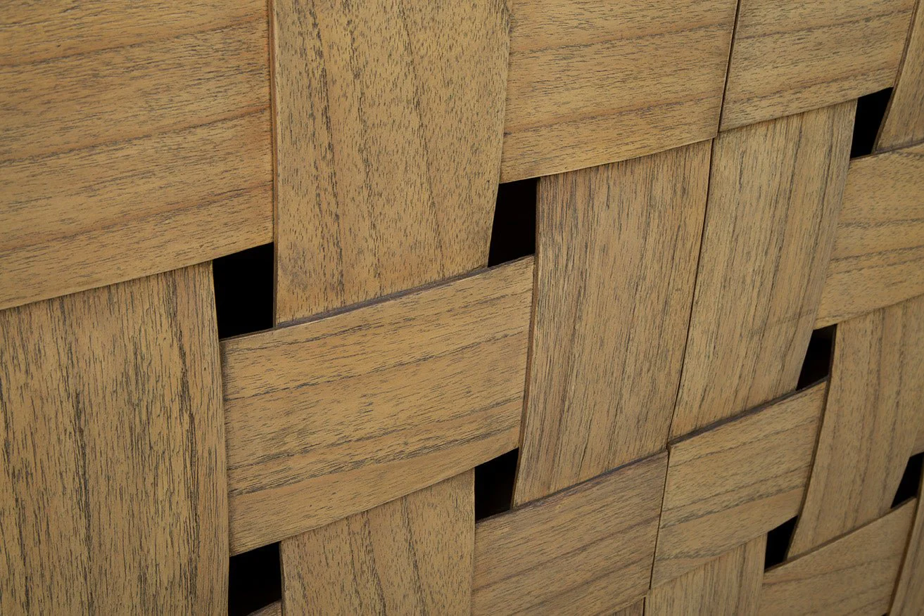 Sicilia Woven Wood Sideboard - Image 10
