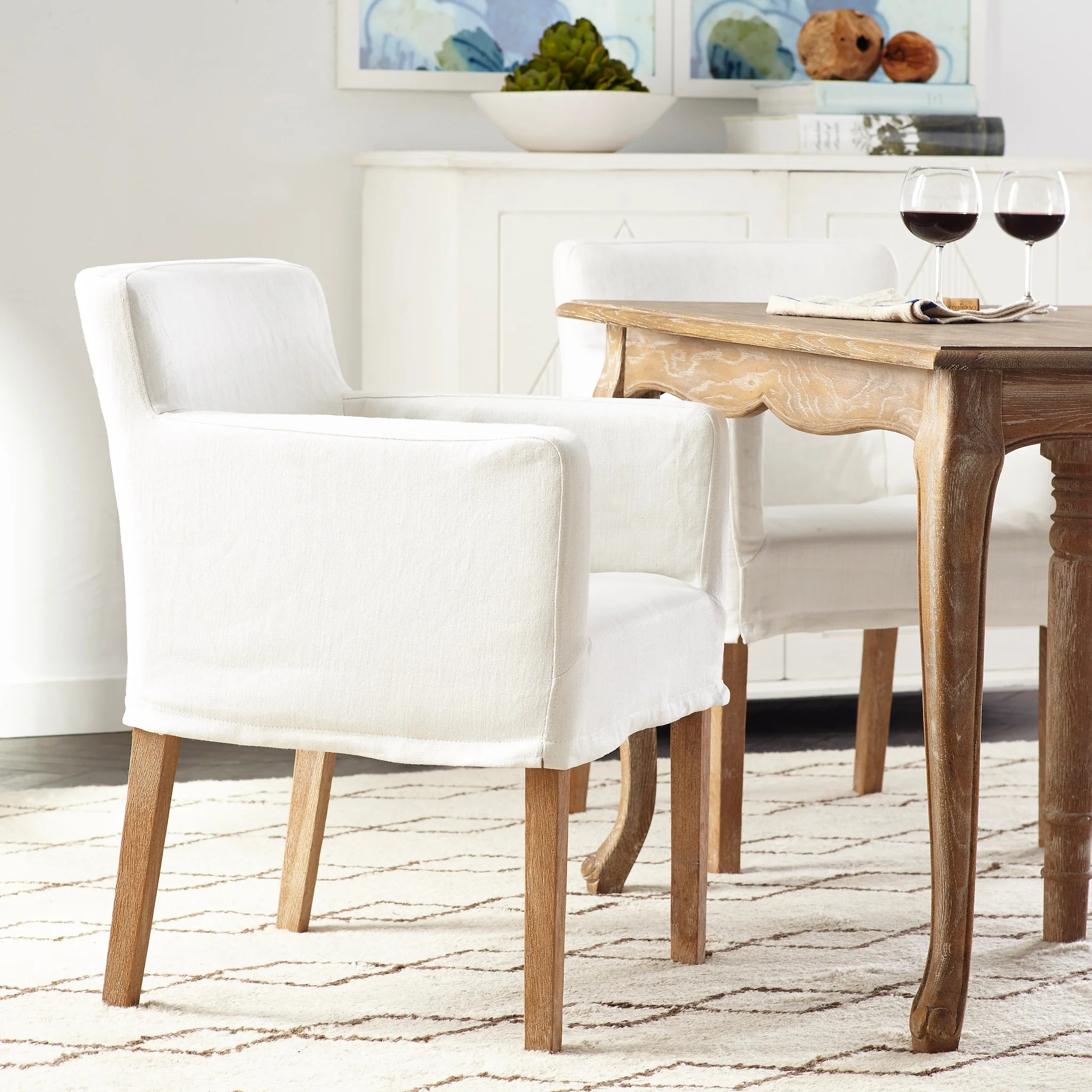 Slipcovered Accent Chair