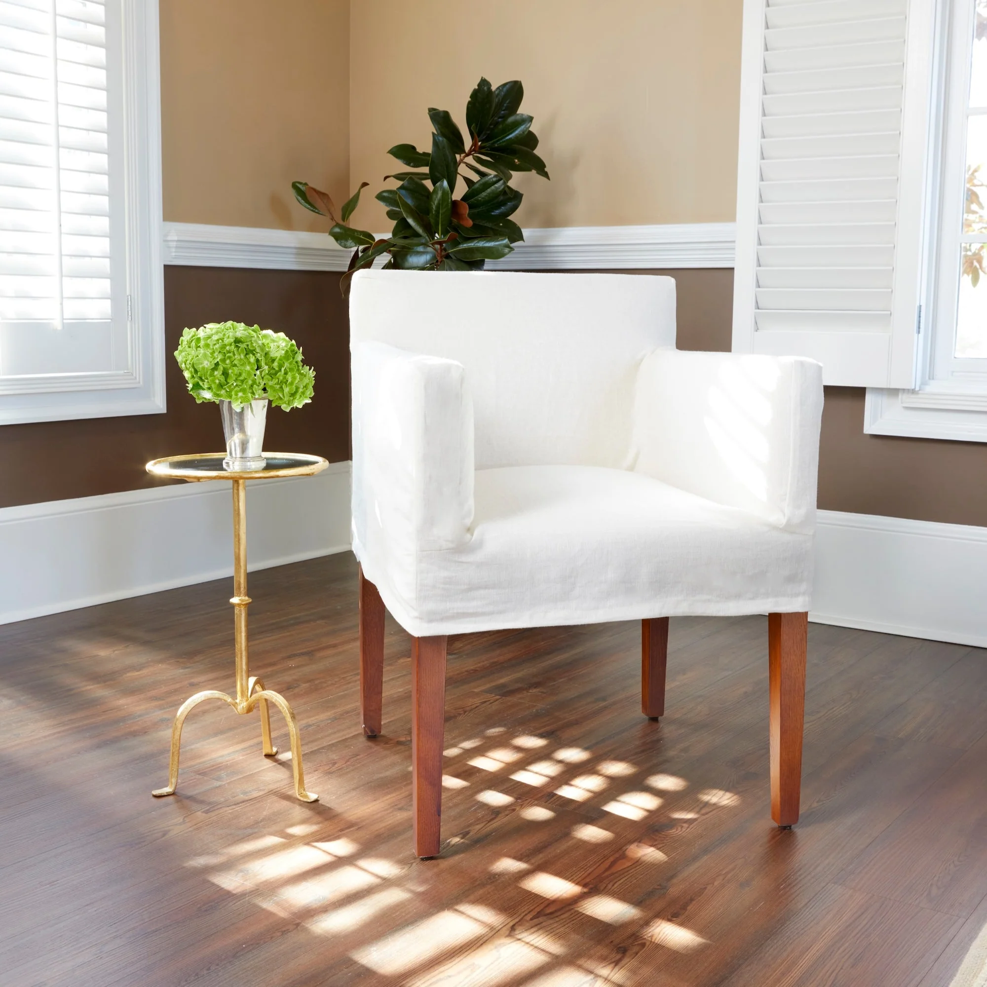 Slipcovered Accent Chair - Image 3