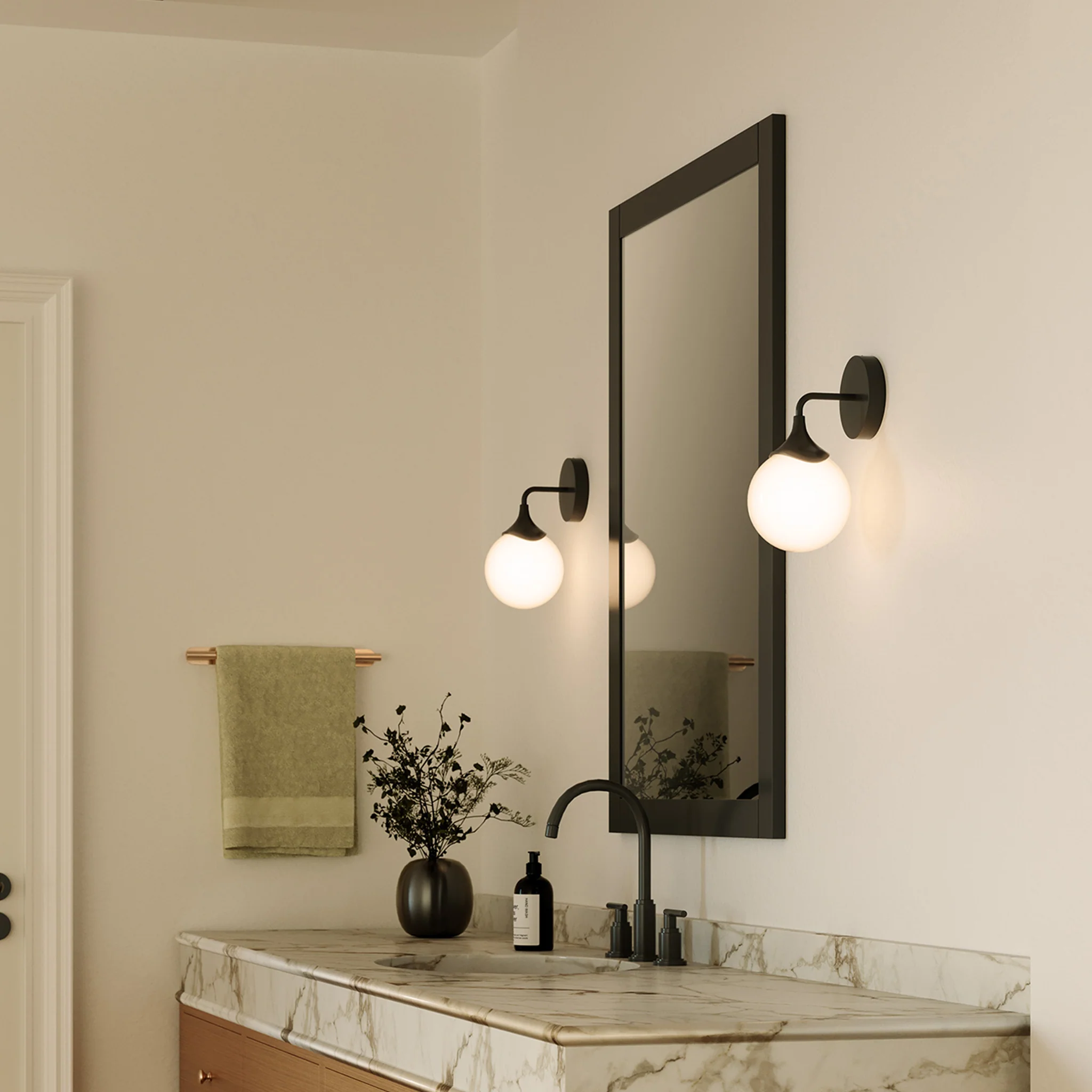 Solavane Opal 1-Light Wall Sconce - Image 2