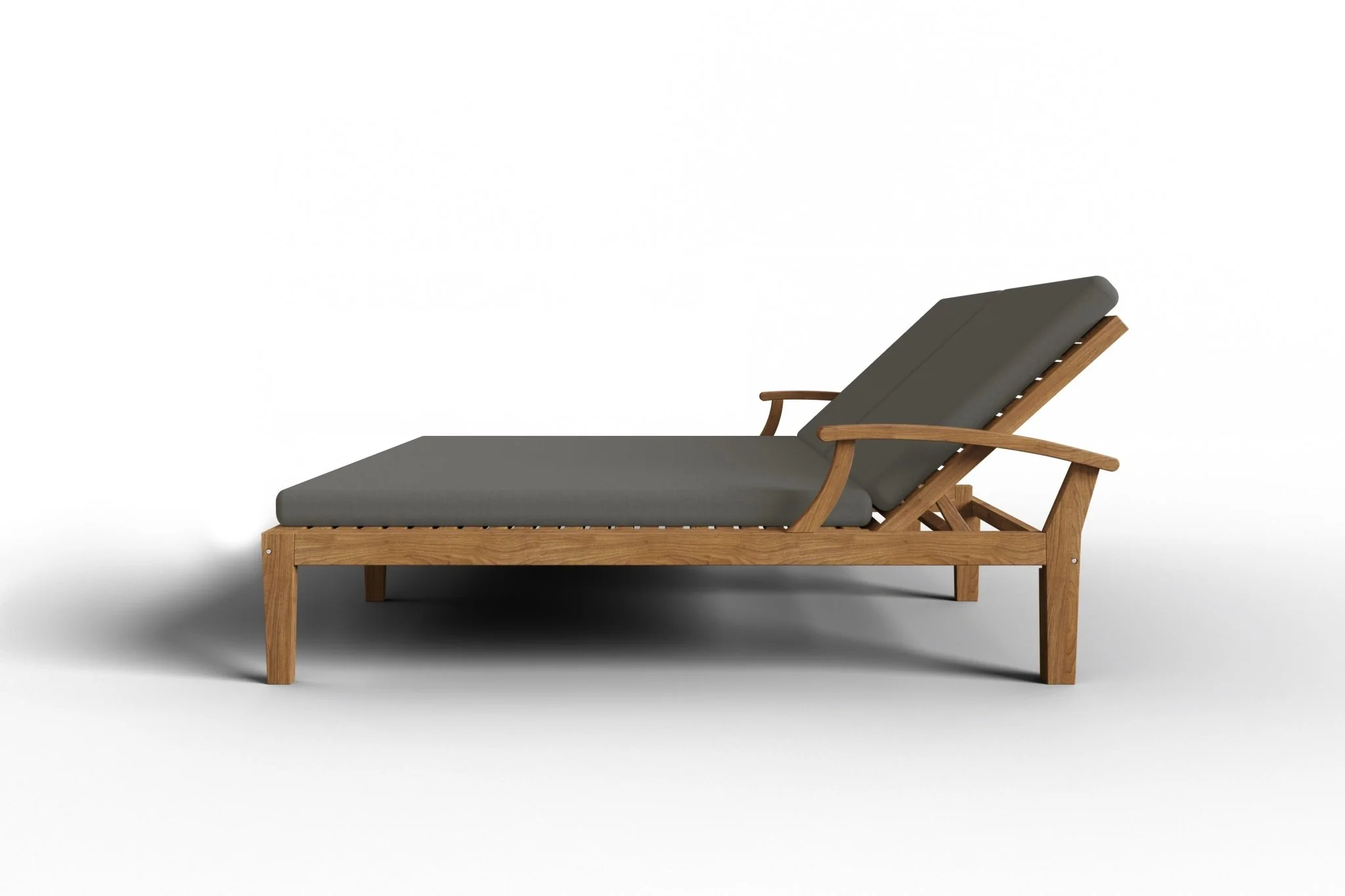Solivane Teak Double Sunlounger - Image 10