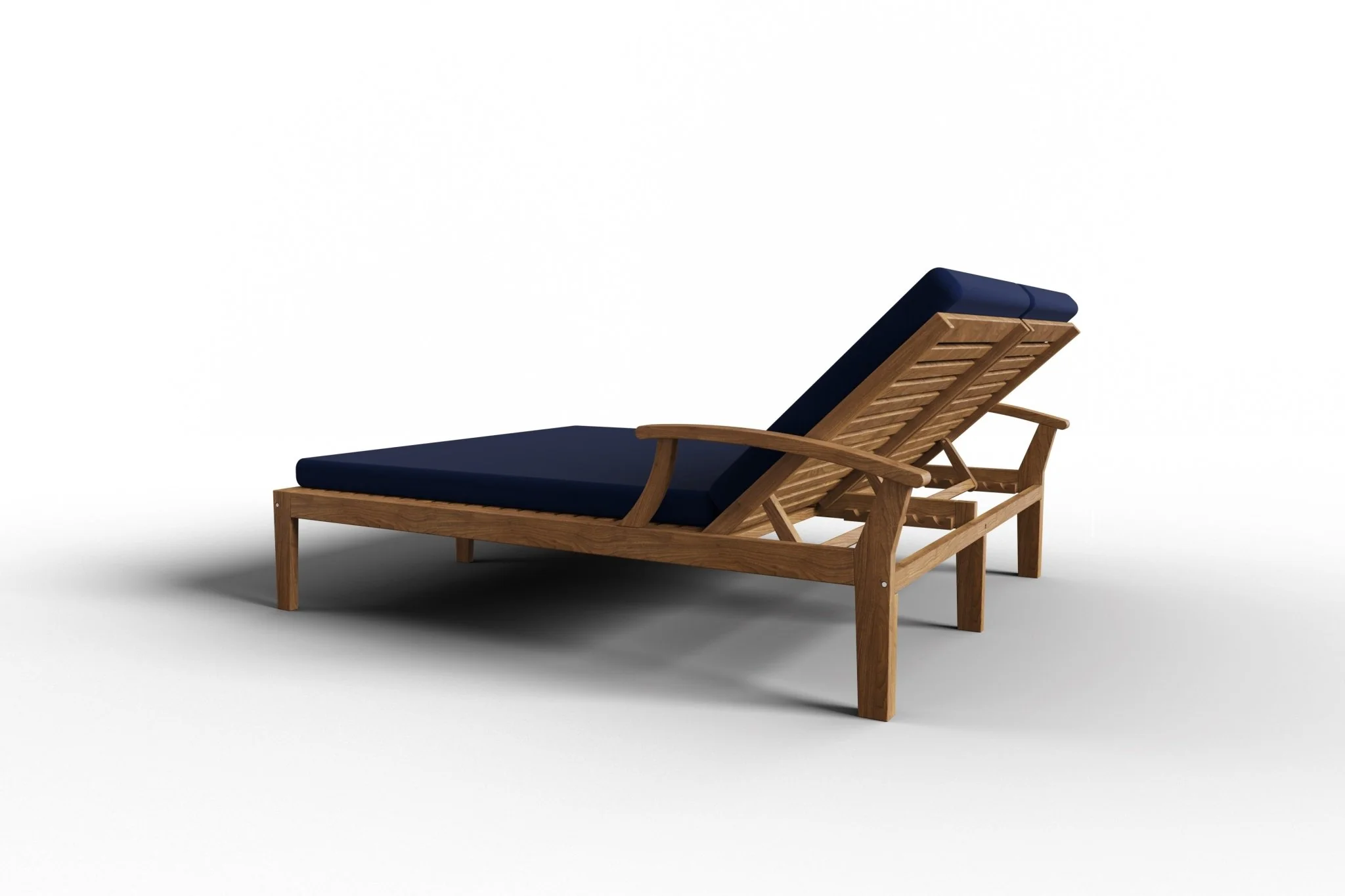 Solivane Teak Double Sunlounger - Image 15