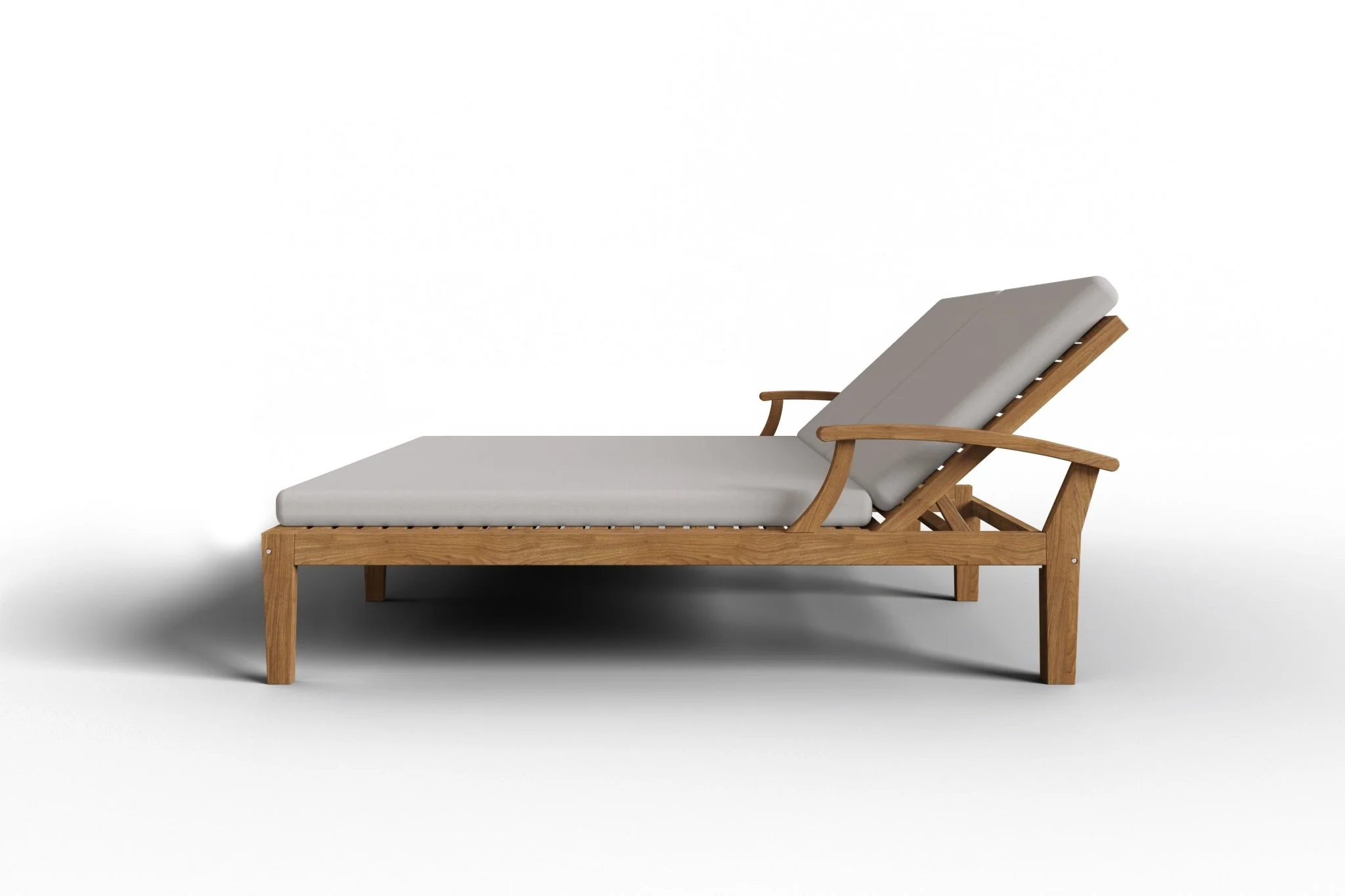 Solivane Teak Double Sunlounger - Image 22