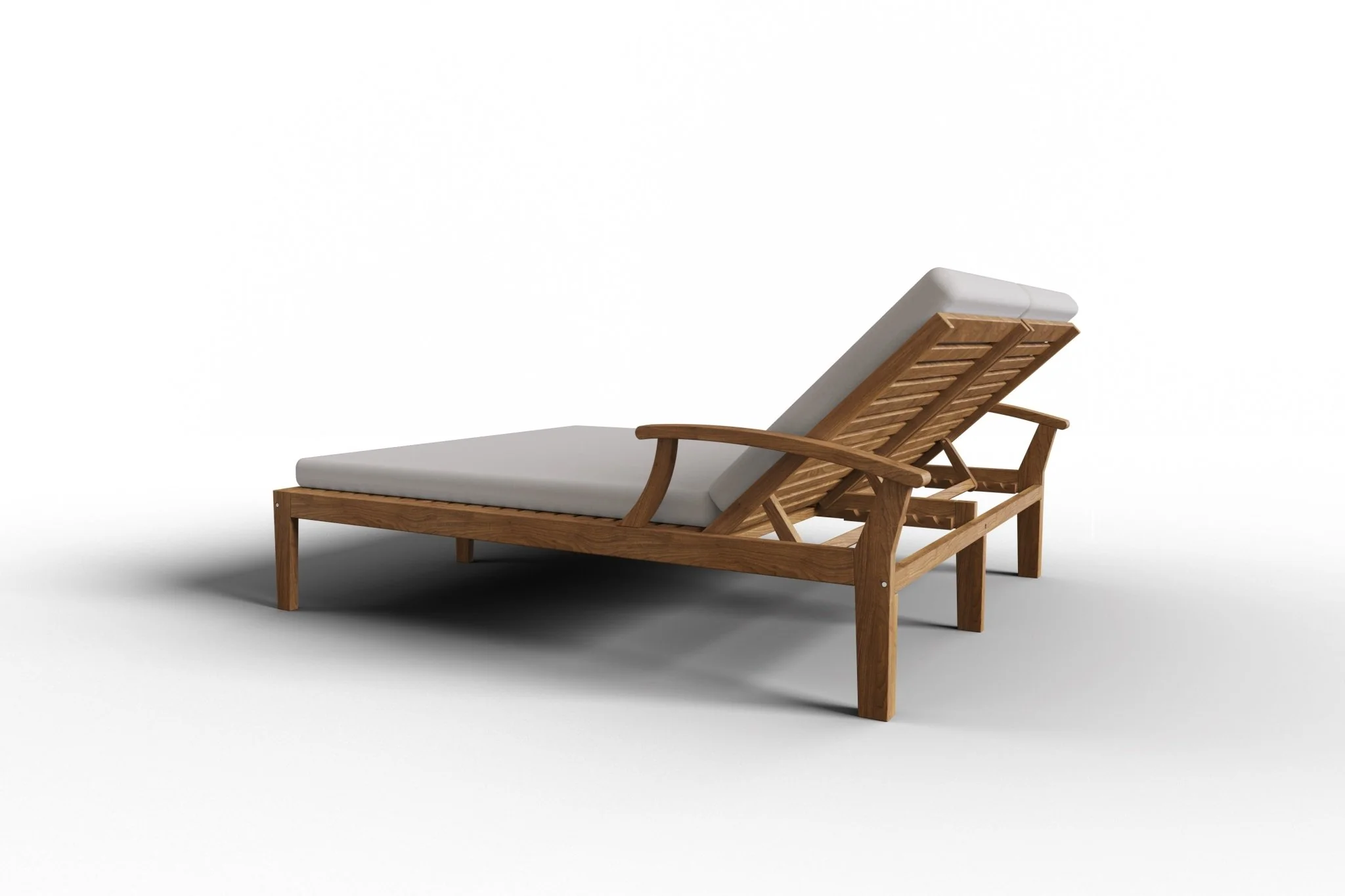 Solivane Teak Double Sunlounger - Image 23