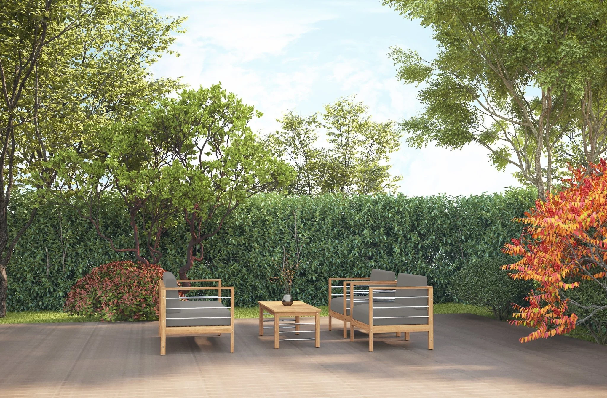 Solmara Teak Loveseat - Image 10