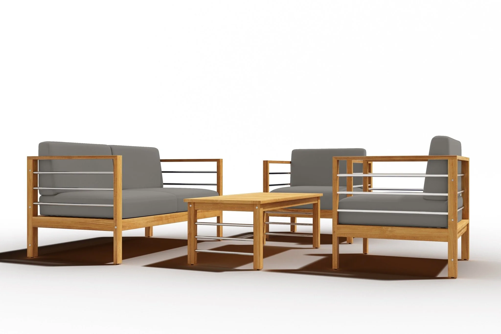 Solmara Teak Loveseat - Image 16