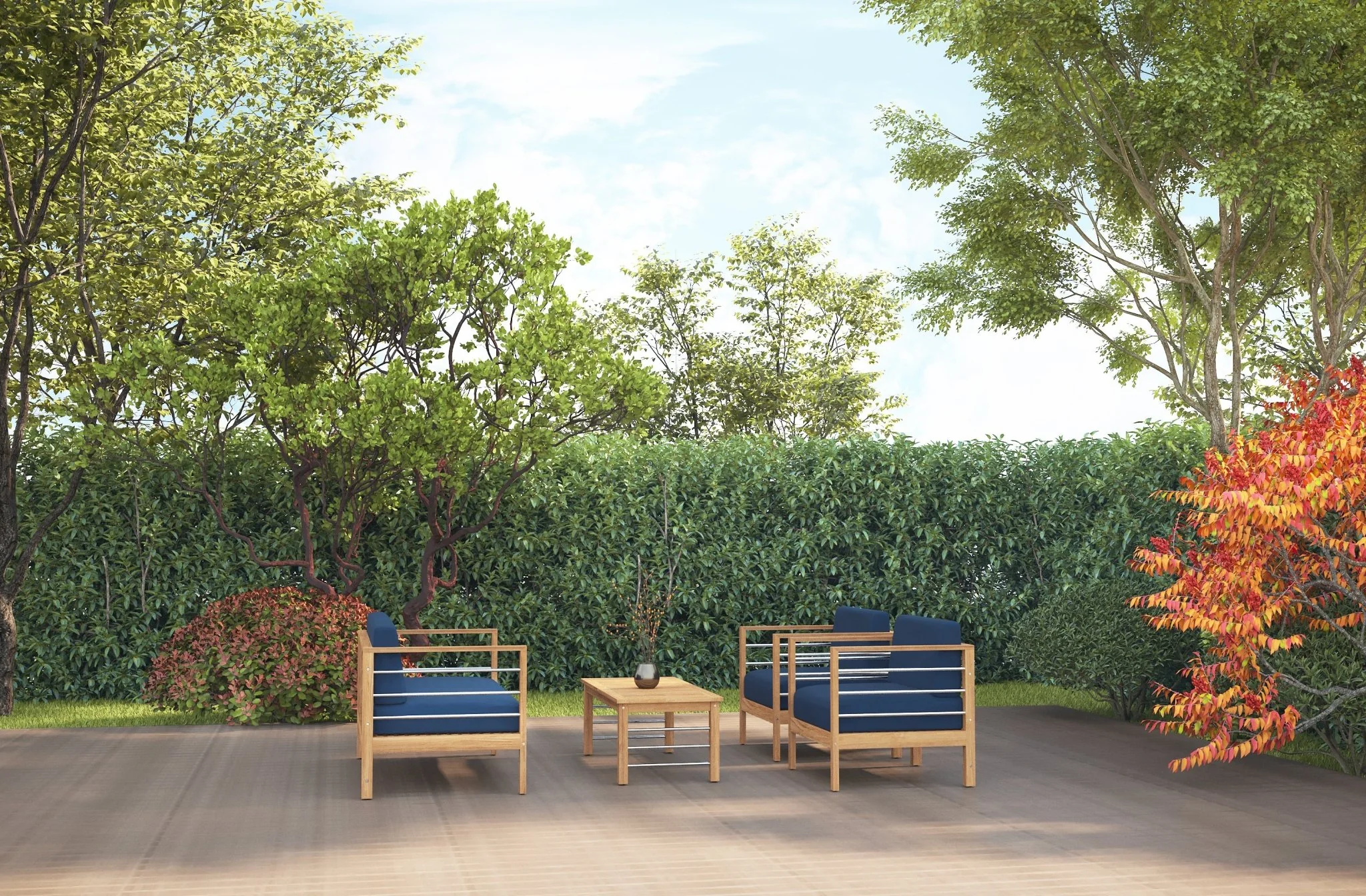 Solmara Teak Loveseat - Image 18