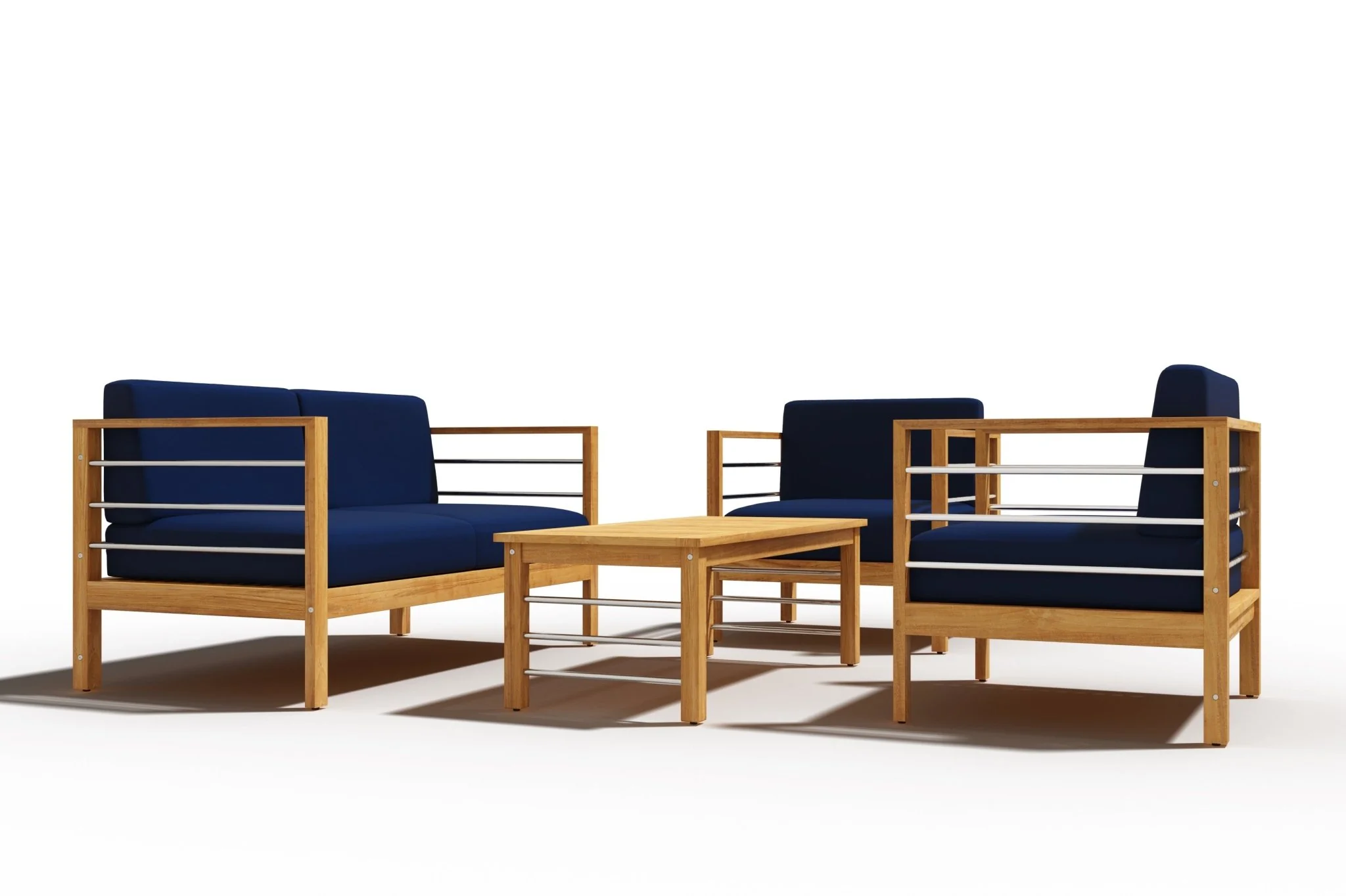 Solmara Teak Loveseat - Image 20