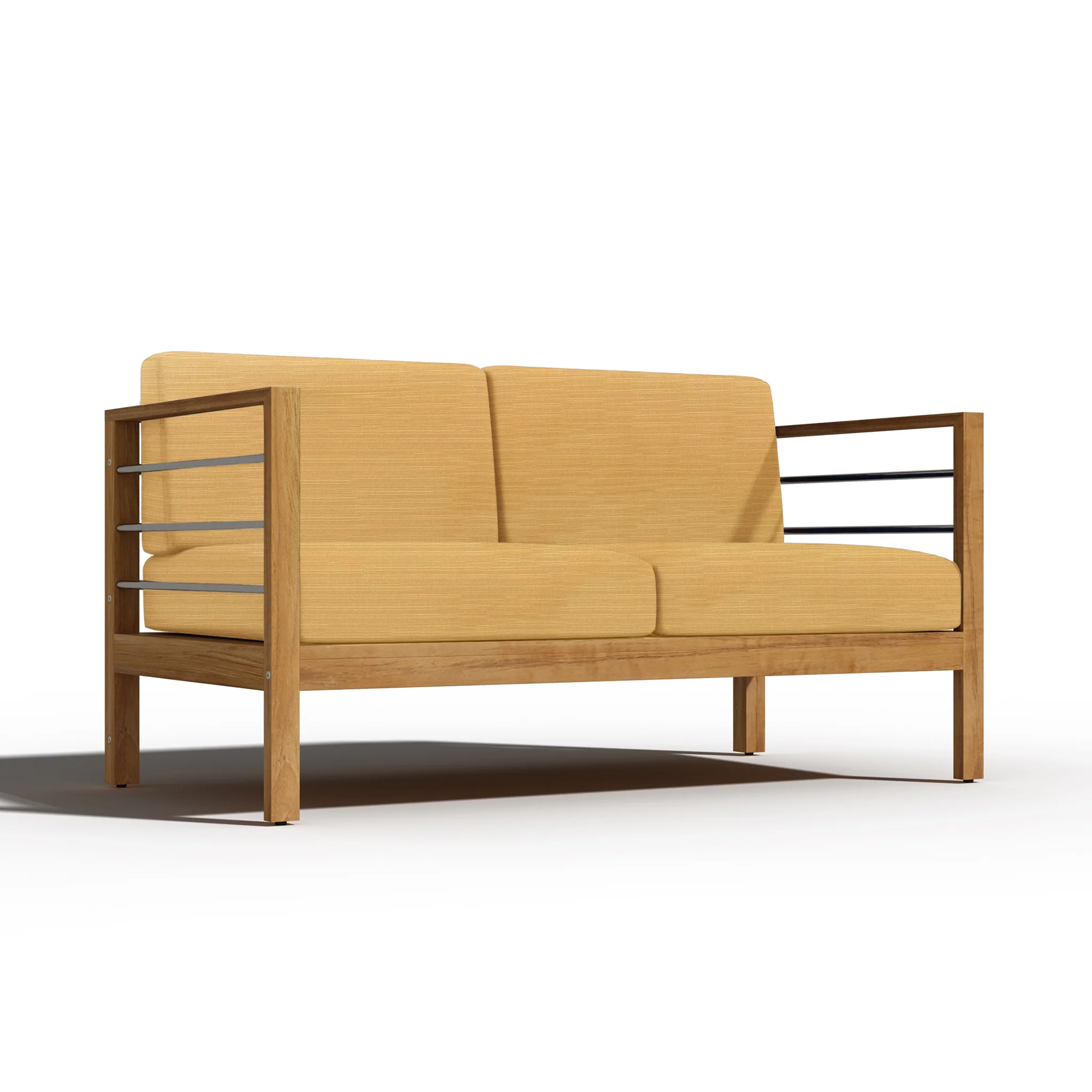 Solmara Teak Loveseat - Image 25